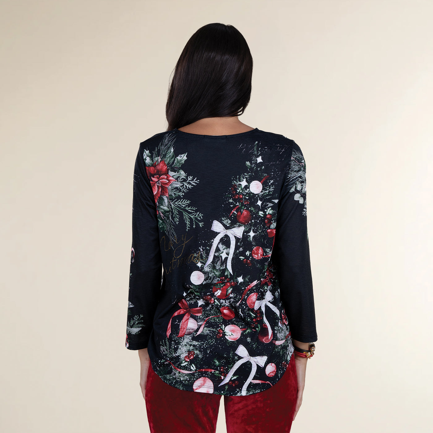 Wrapped in Christmas Top