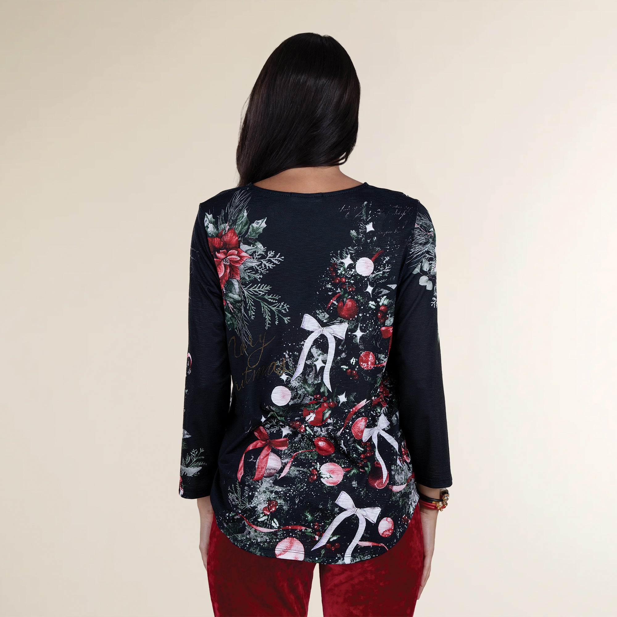 Wrapped in Christmas Top