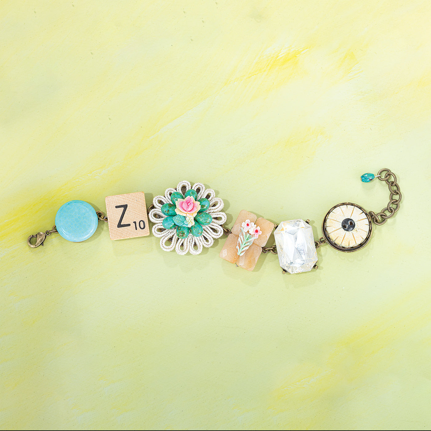 Repurposed Relics Creative Collage Bracelet (Preorder)