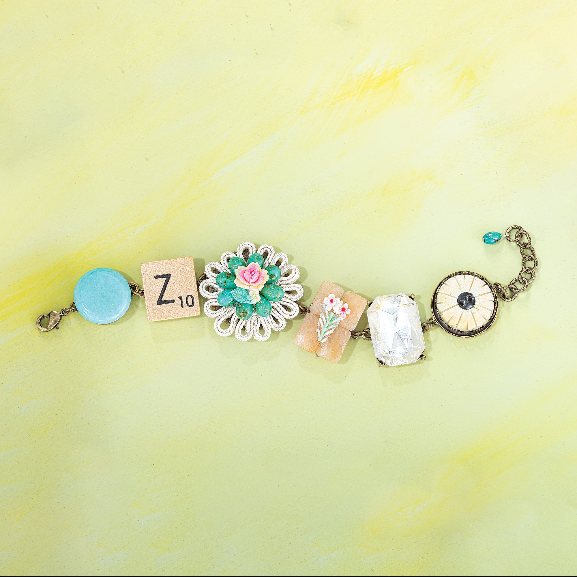 Repurposed Relics Creative Collage Bracelet (Preorder)