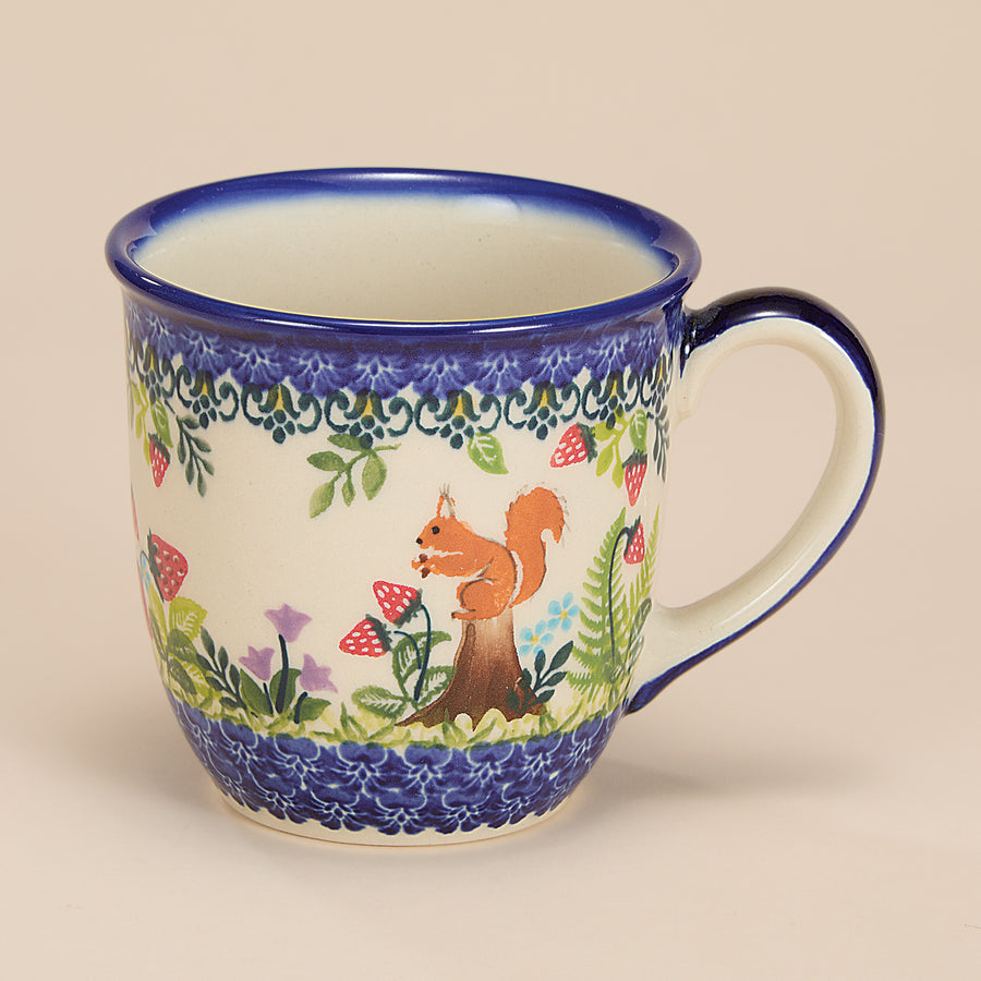 Polish Pottery Garden Wildlife Mug, 14oz. (Preorder)