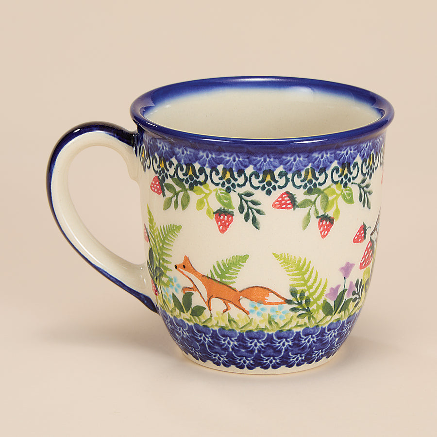 Polish Pottery Garden Wildlife Mug, 14oz. (Preorder)