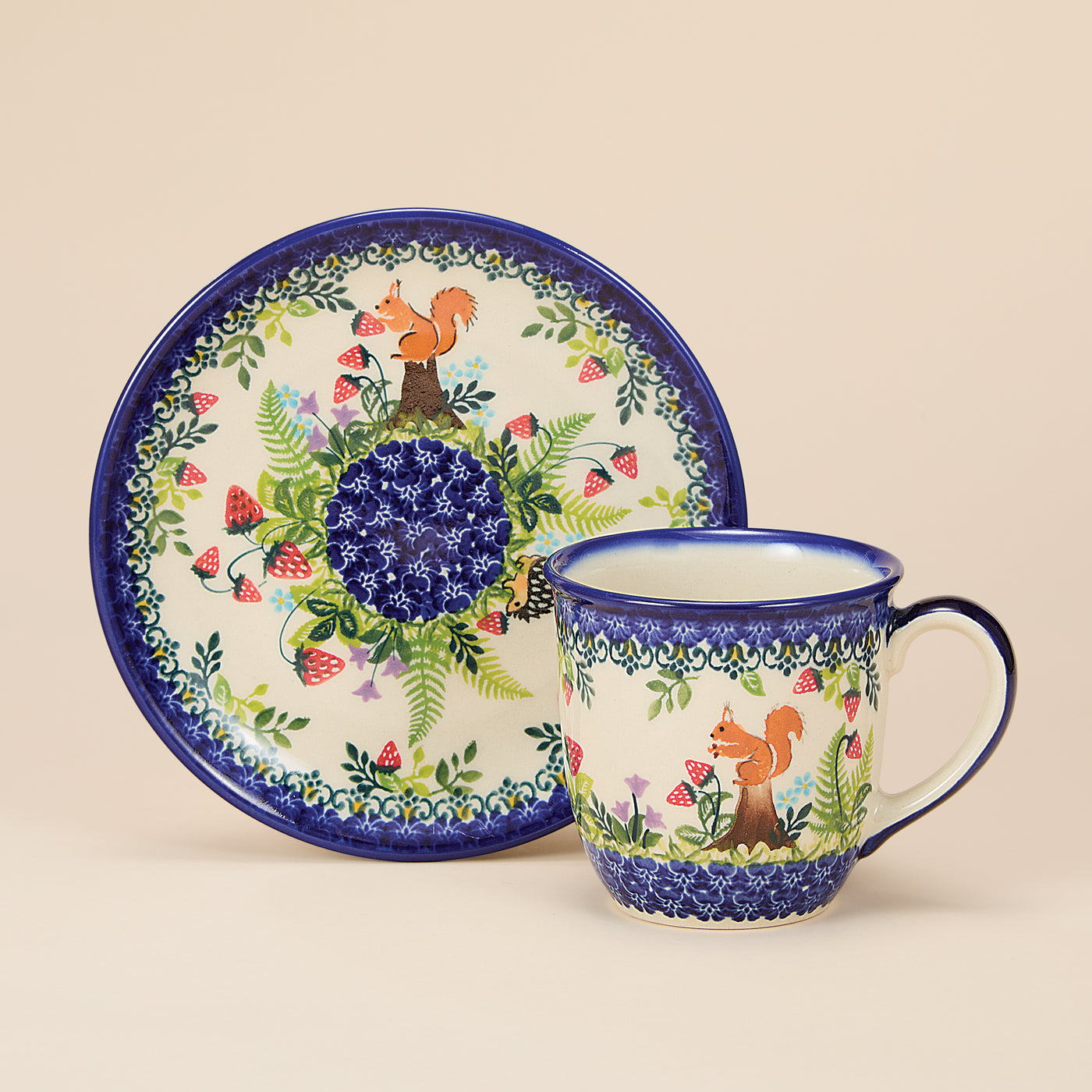 Polish Pottery Garden Wildlife Small Plate (Preorder)