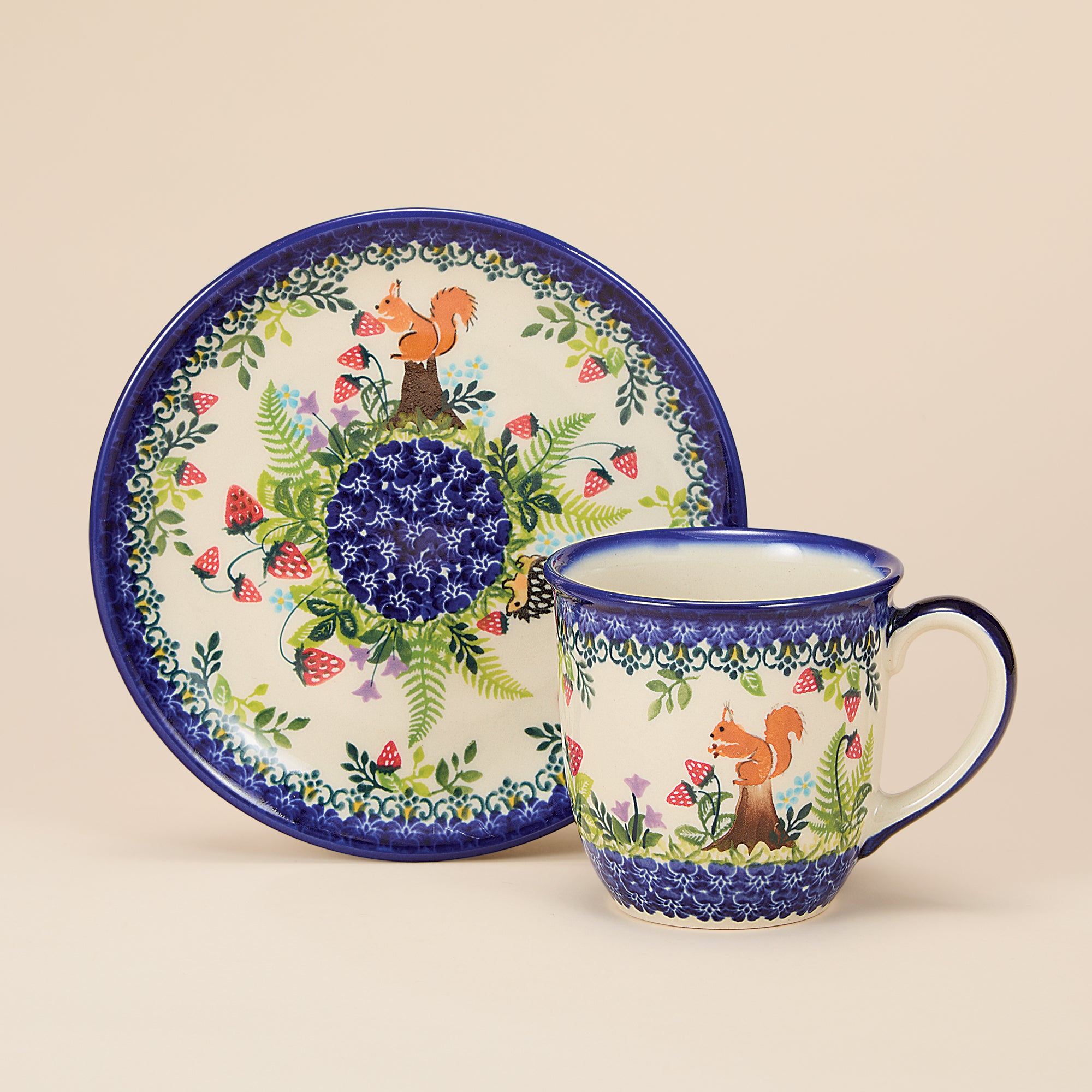 Polish Pottery Garden Wildlife Small Plate (Preorder)