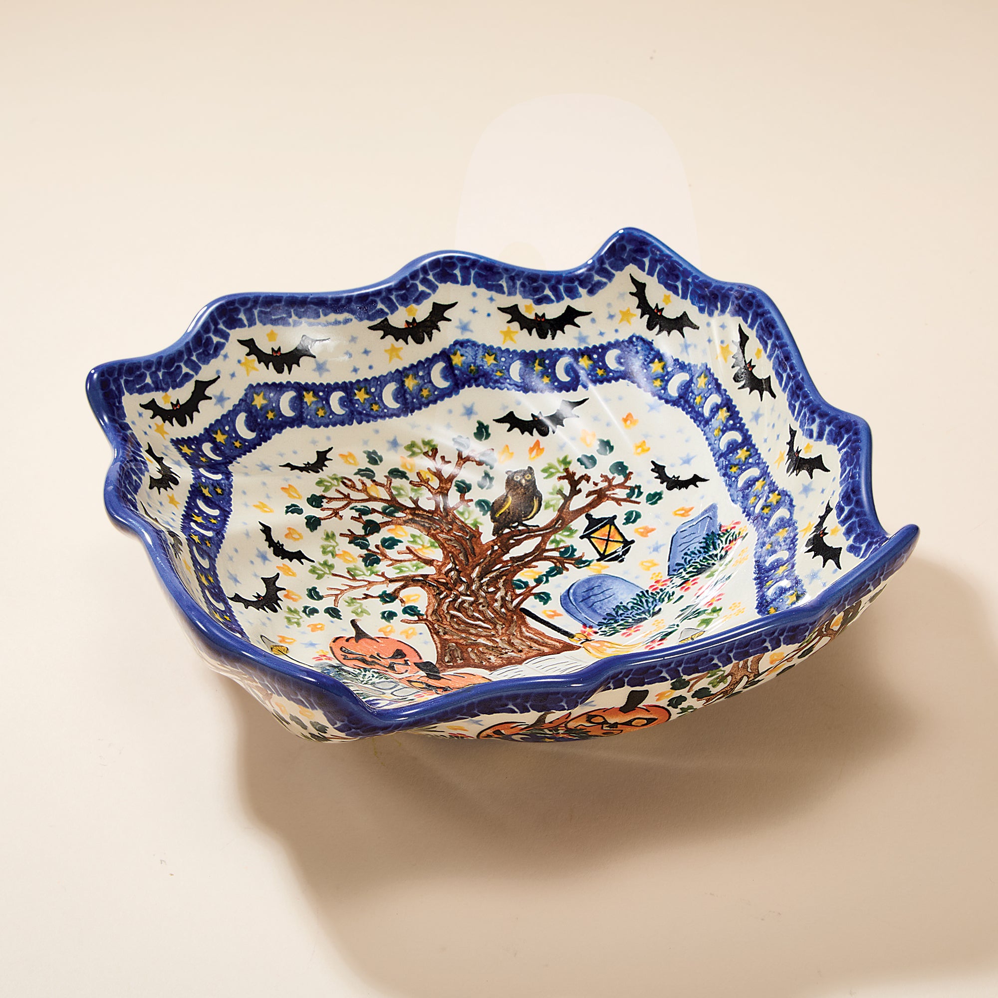Polish Pottery Fright Night Serving Bowl (Preorder)