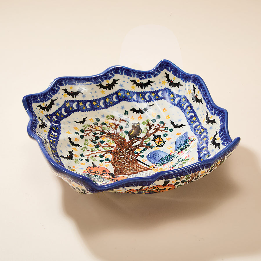 Polish Pottery Fright Night Serving Bowl (Preorder)