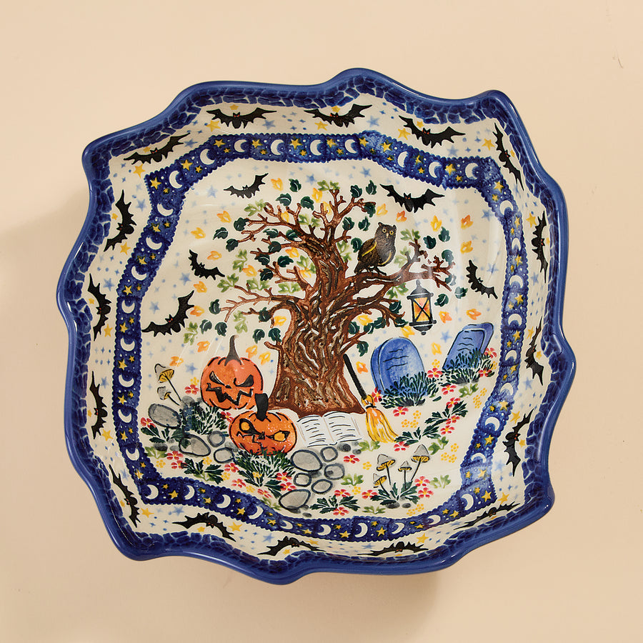Polish Pottery Fright Night Serving Bowl (Preorder)