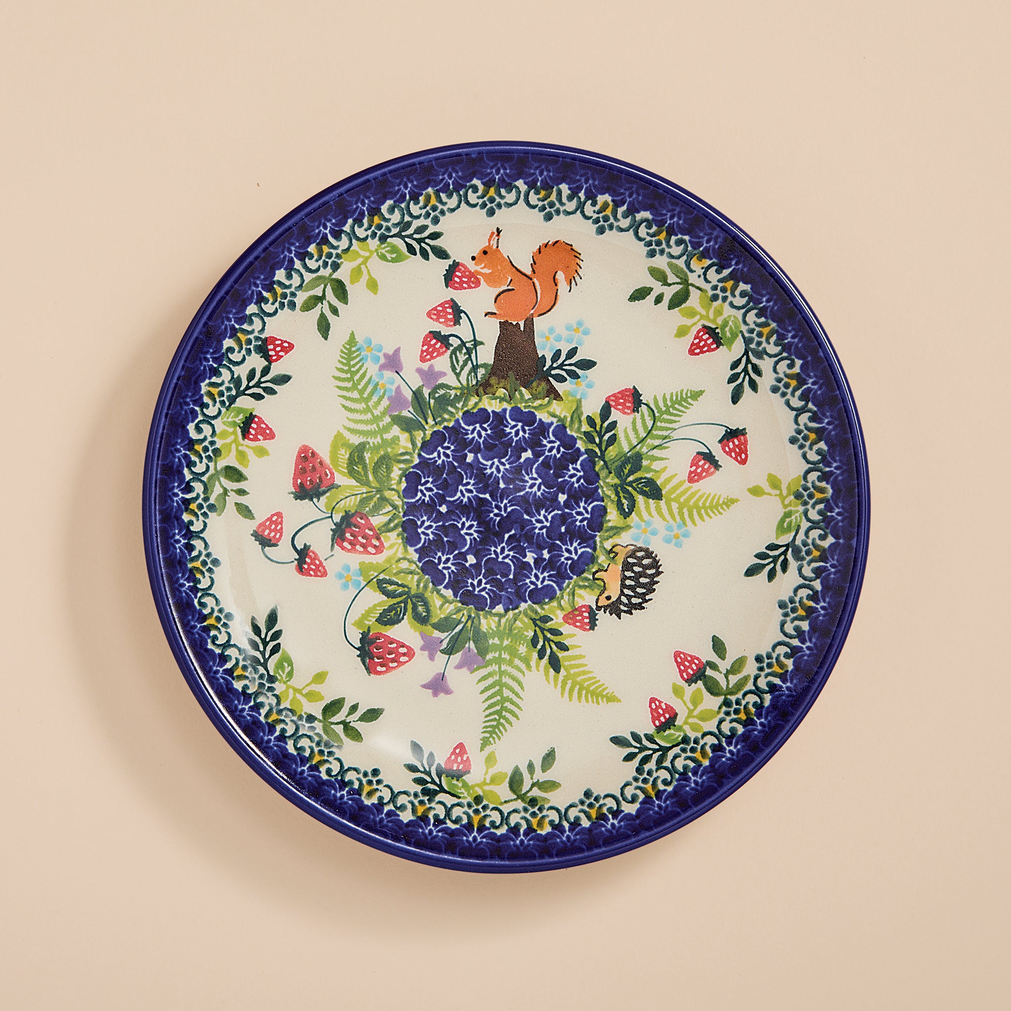 Polish Pottery Garden Wildlife Small Plate (Preorder)