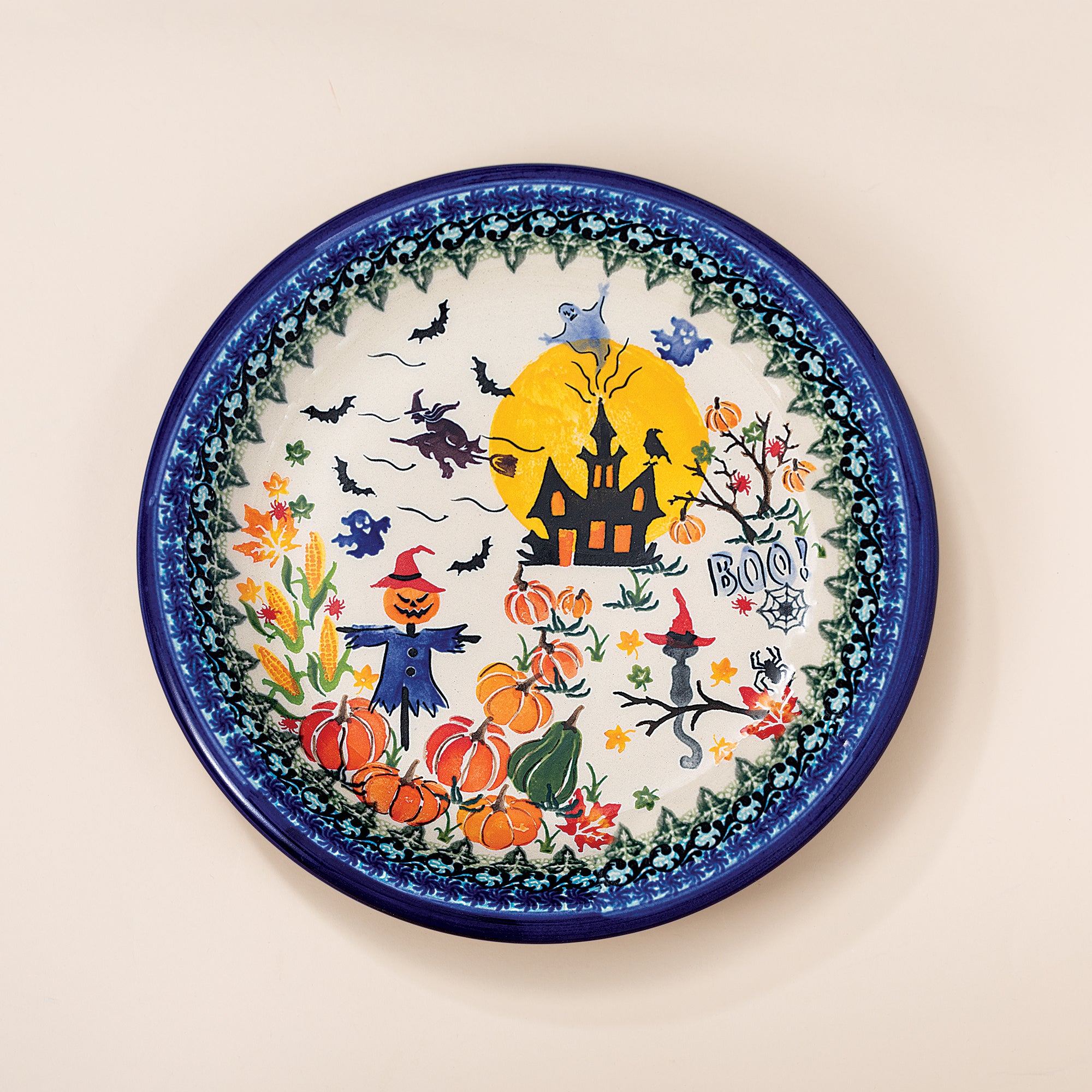 Polish Pottery Magic Moonlight Dinner Plate