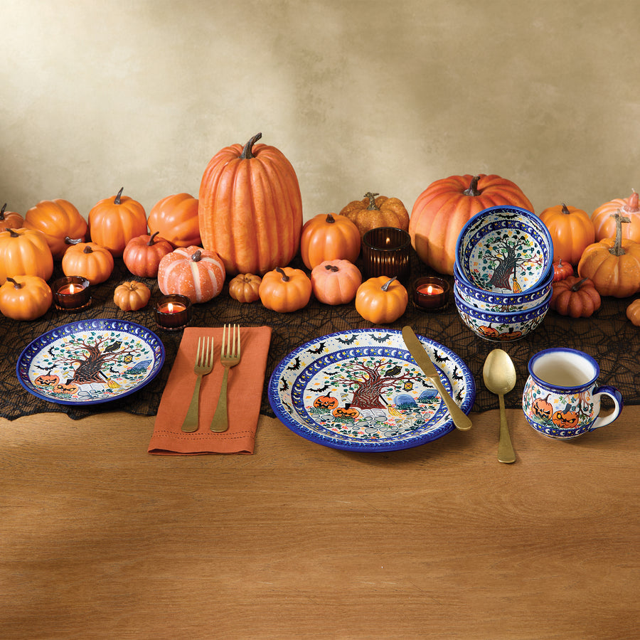 Polish Pottery Fright Night Mug & Plate Set (Preorder)