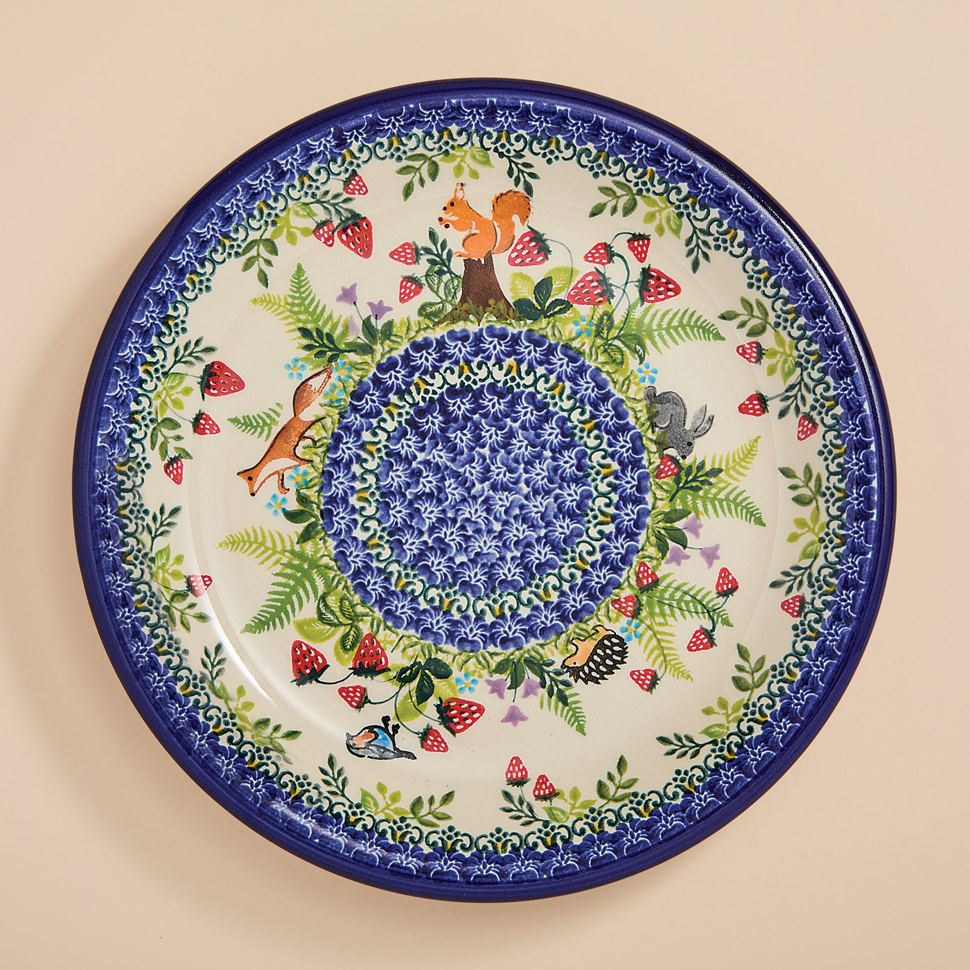 Polish Pottery Garden Wildlife Dinner Plate (Preorder)