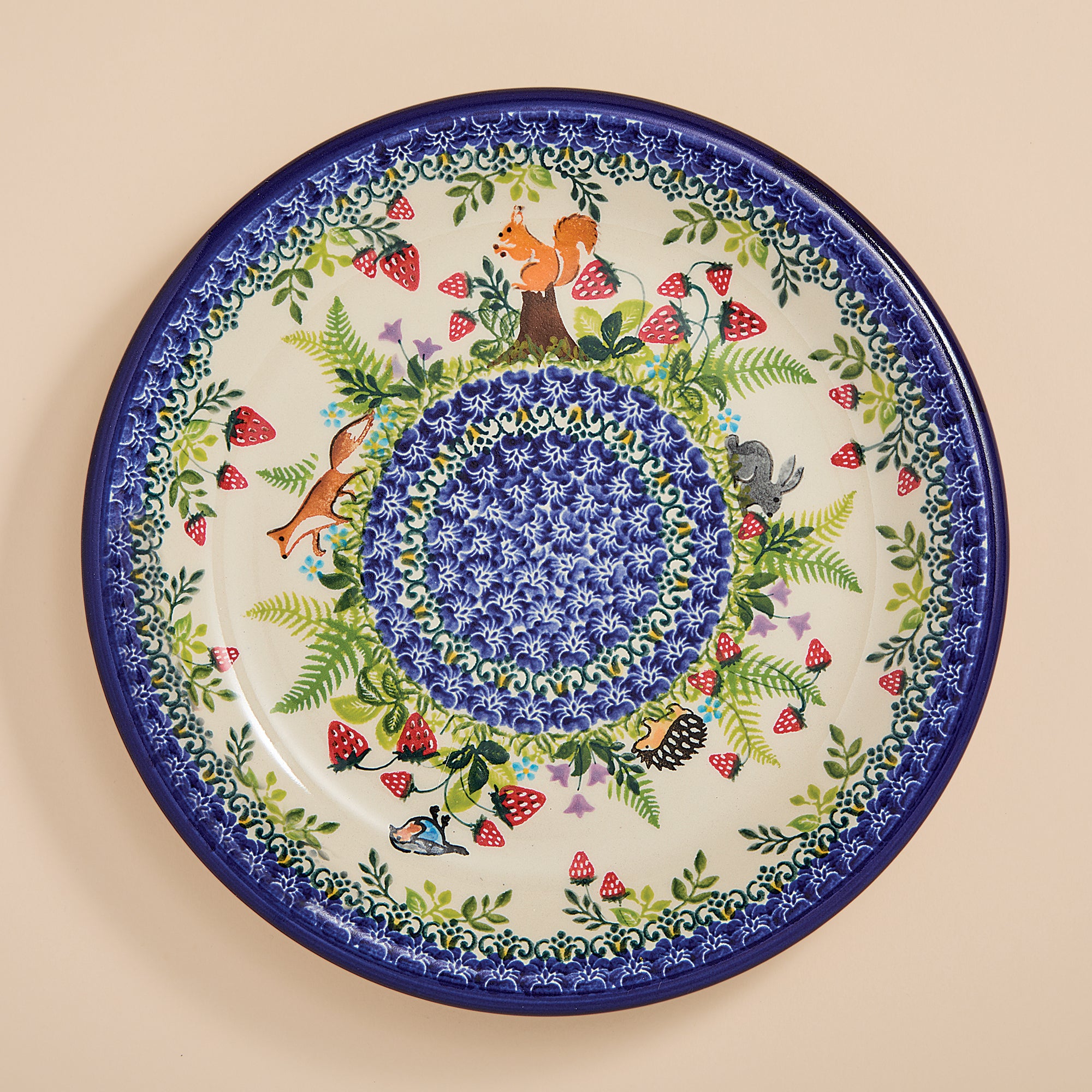 Polish Pottery Garden Wildlife Dinner Plate (Preorder)
