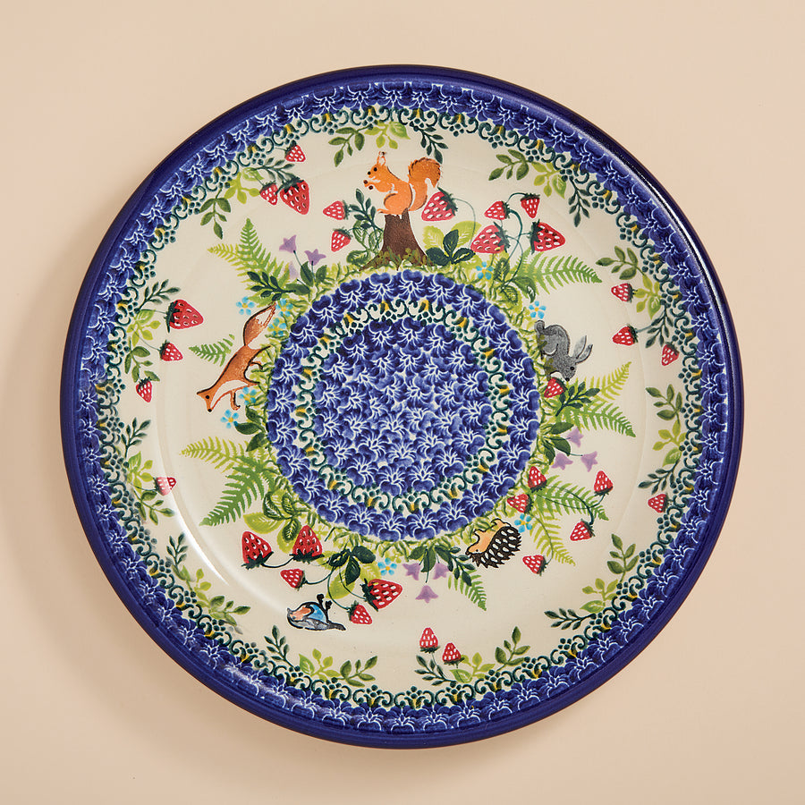Polish Pottery Garden Wildlife Dinner Plate (Preorder)