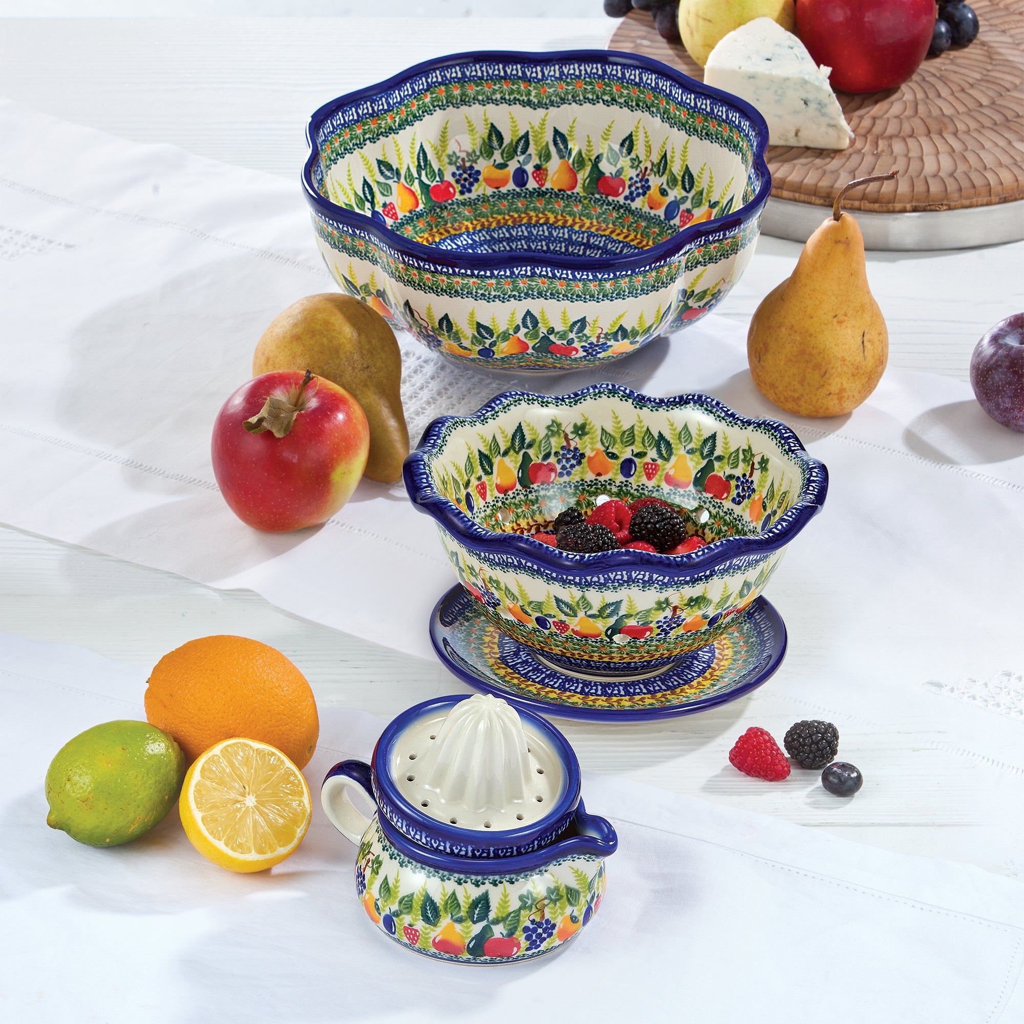 Polish Pottery Farm Fresh Colander