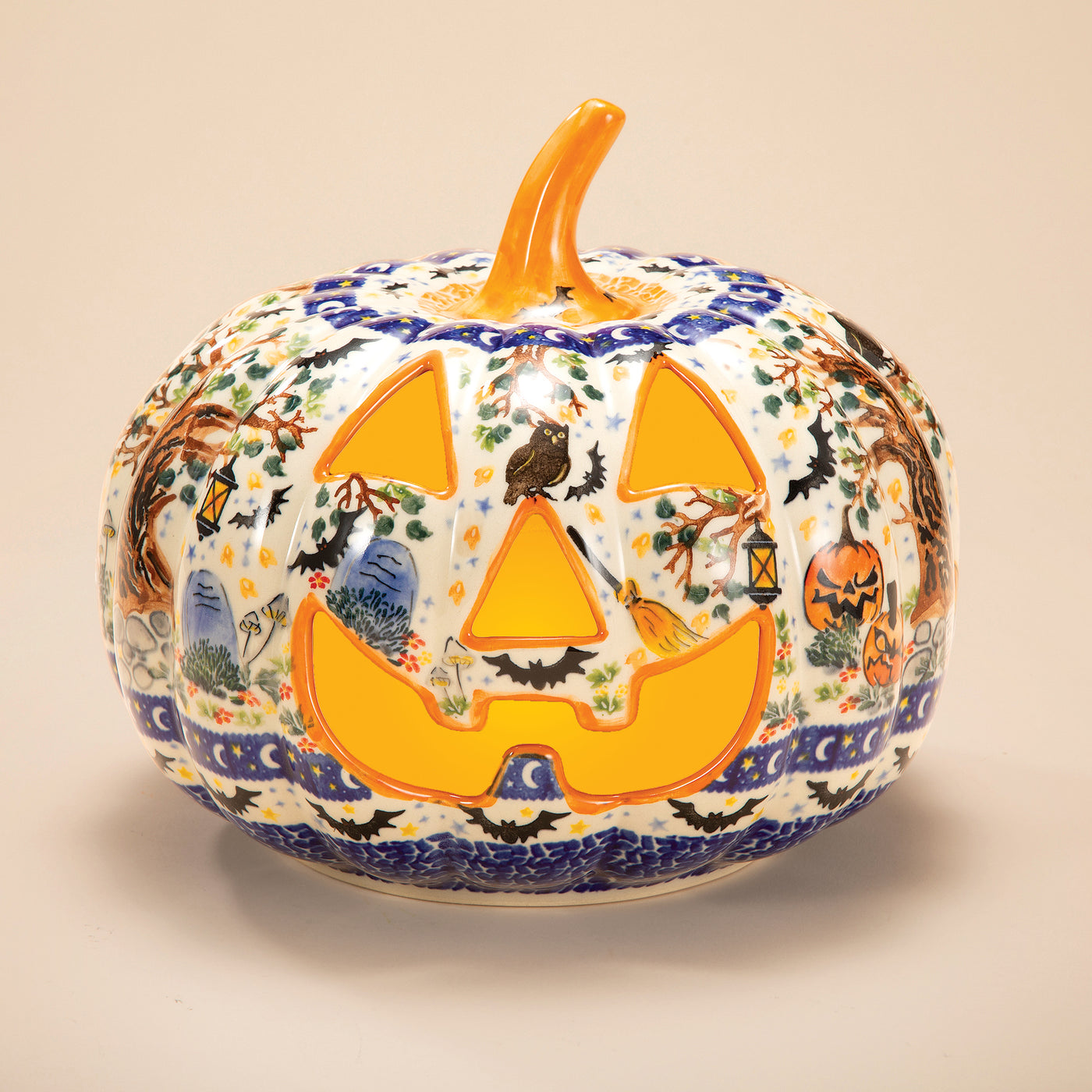 2026 Polish Pottery Fright Night Jack O' Lantern (Preorder)