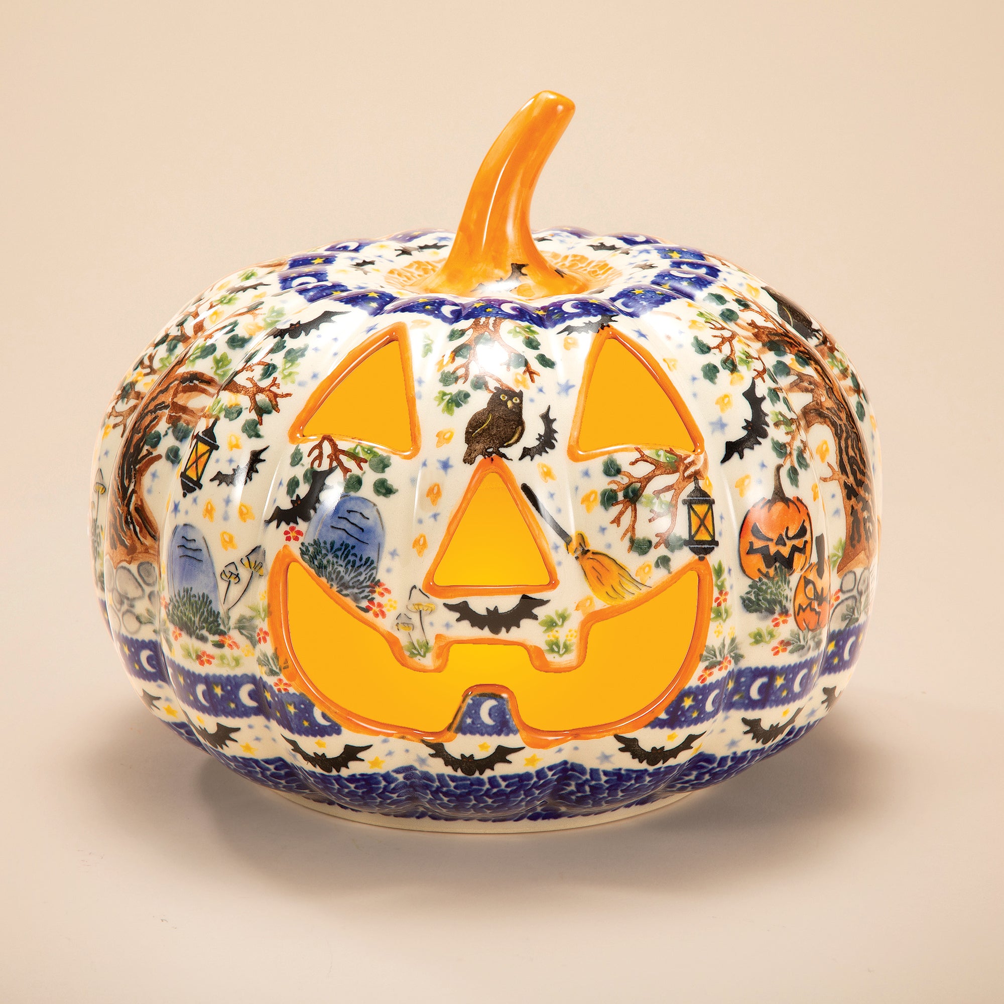 2026 Polish Pottery Fright Night Jack O' Lantern (Preorder)