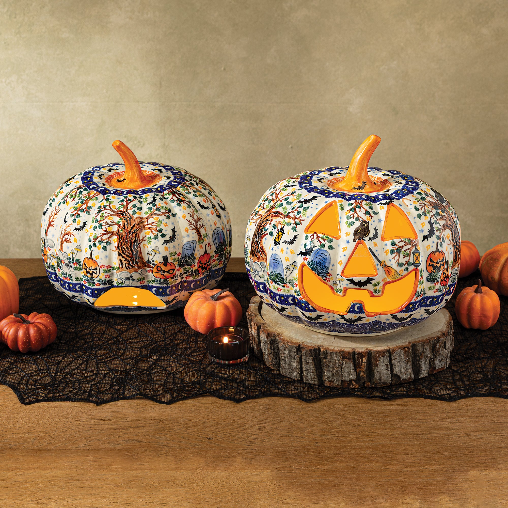 2026 Polish Pottery Fright Night Jack O' Lantern (Preorder)