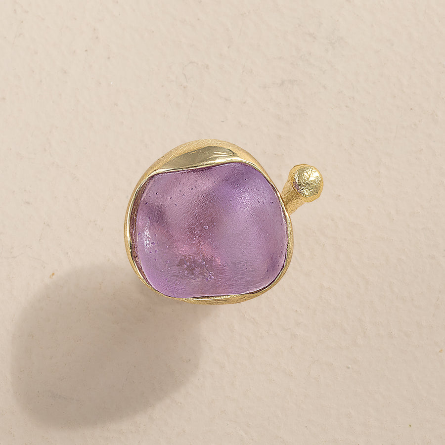 Vibrant in Violet Freeform Statement Ring