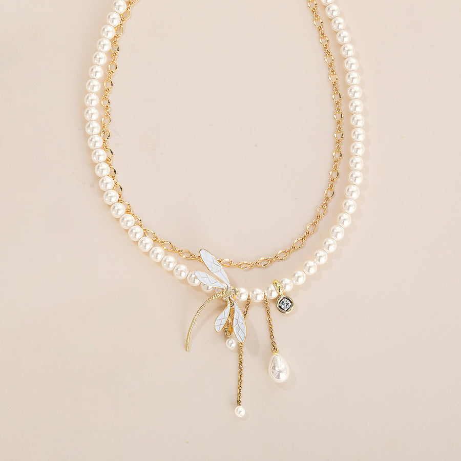 Darling Dragonfly Pendant Necklace