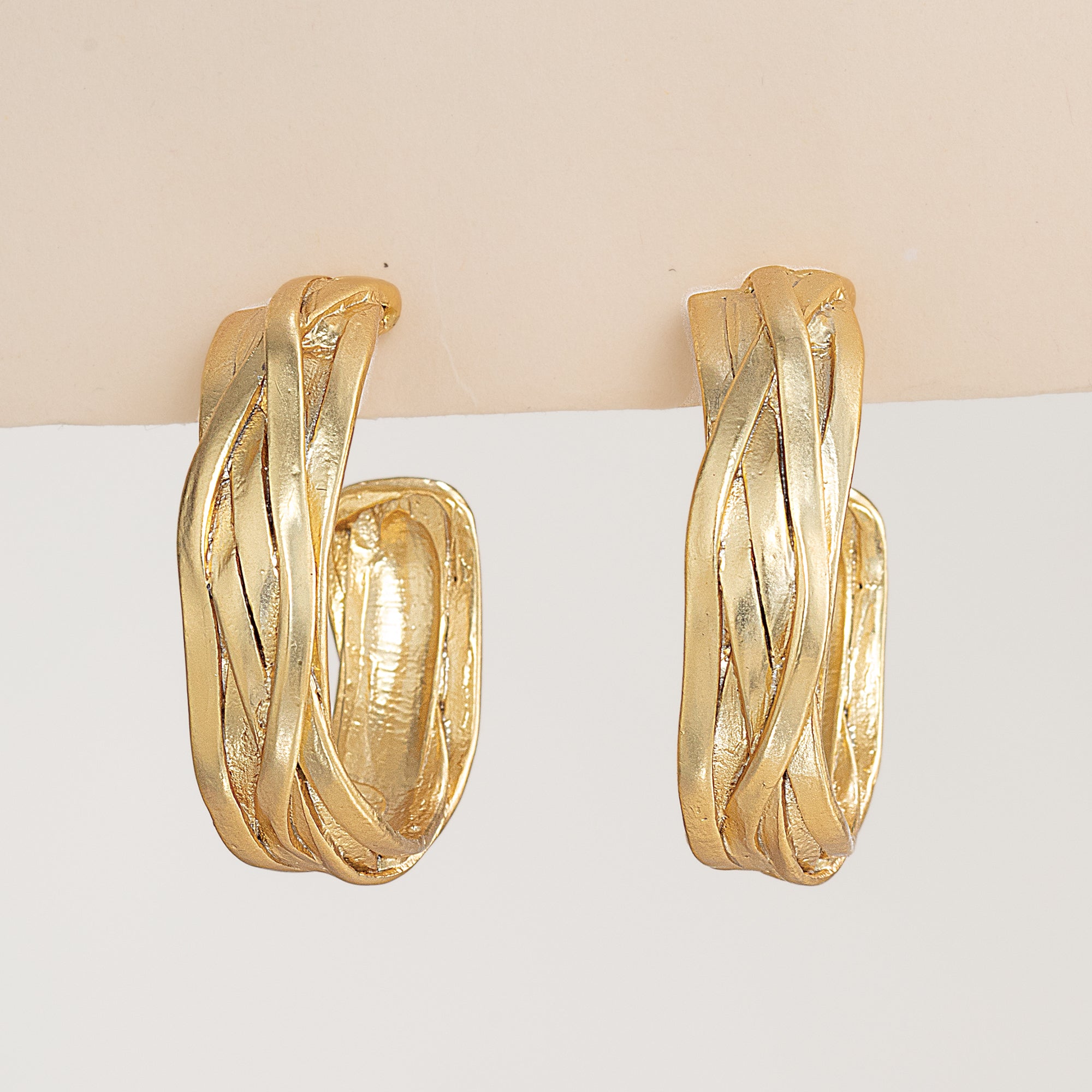 Luxe & LInked Braided Hoop Earrings