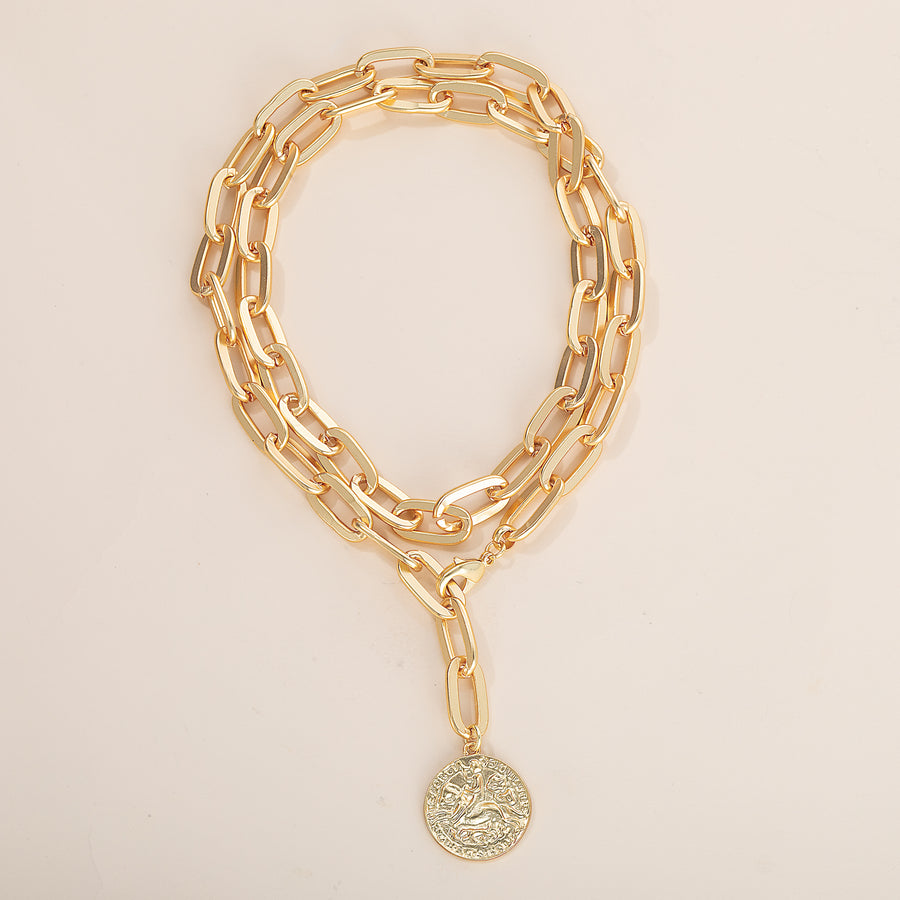Luxe & Linked Medallion Necklace