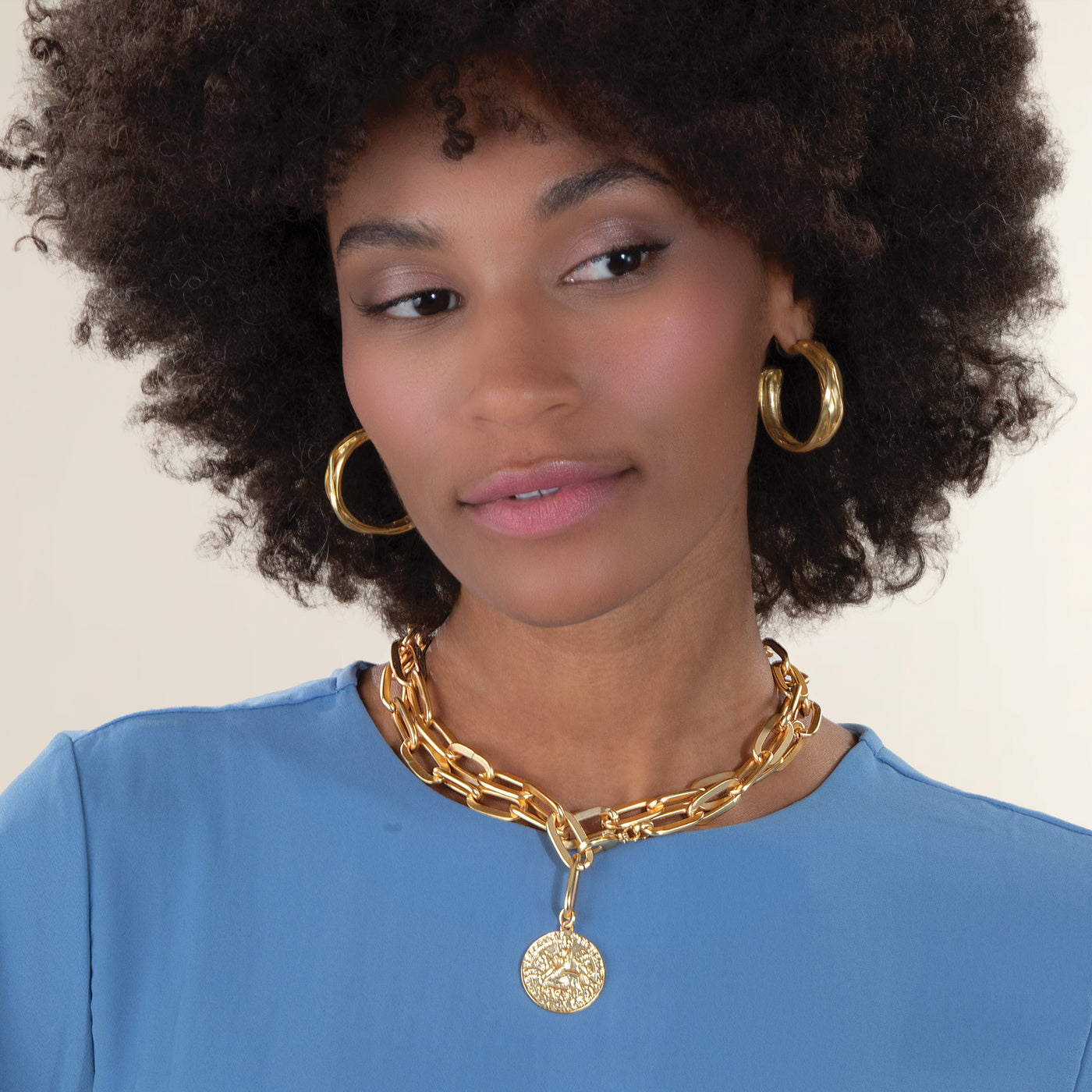 Luxe & Linked Medallion Necklace