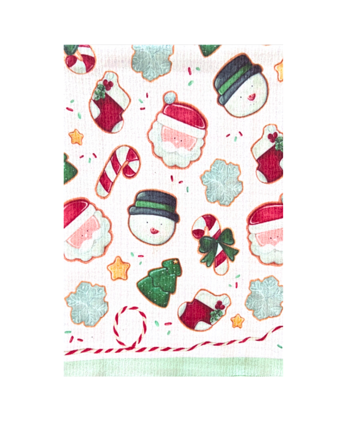 Christmas Cookies Double-Sided Tea Towel