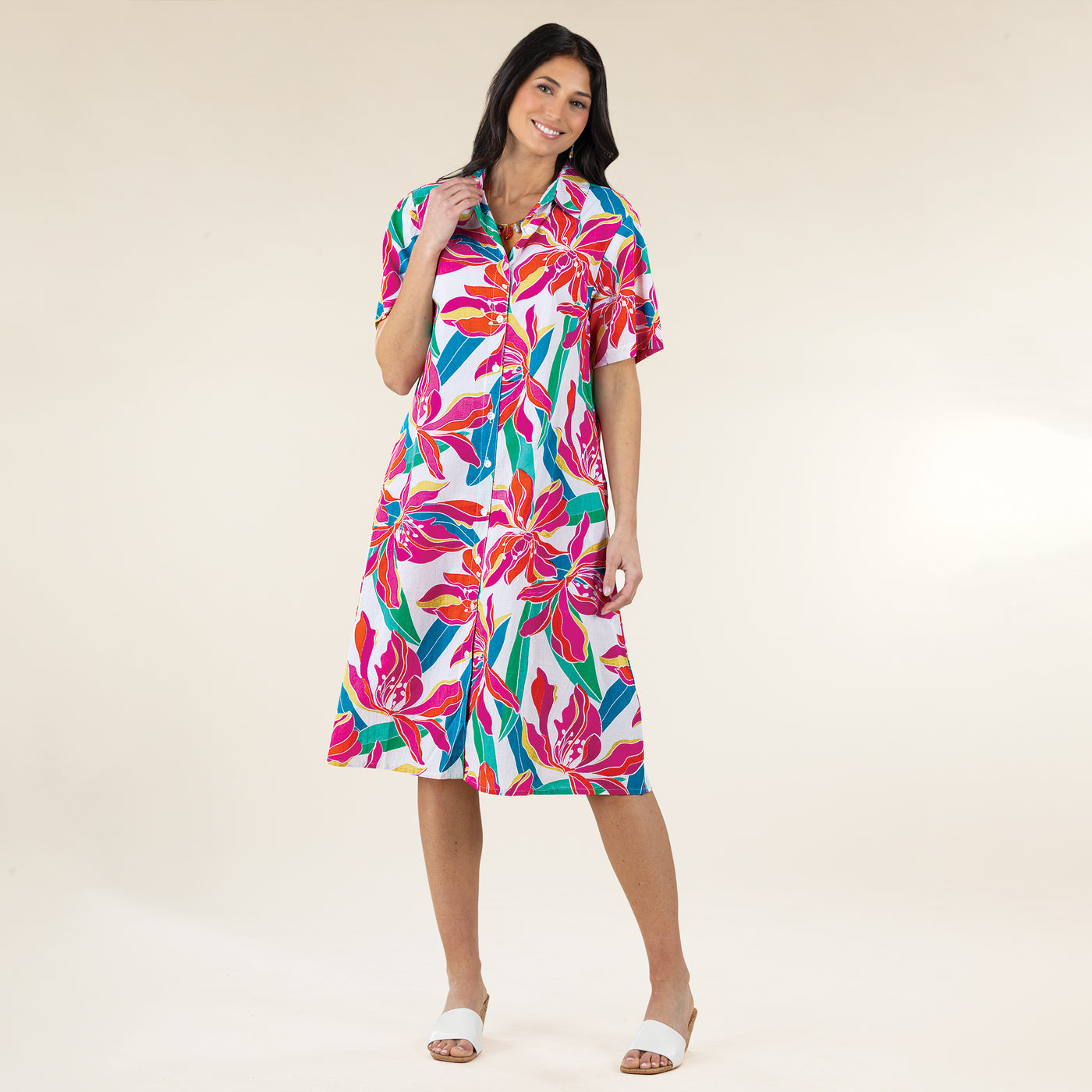 Island Florals Midi Dress XXL-12