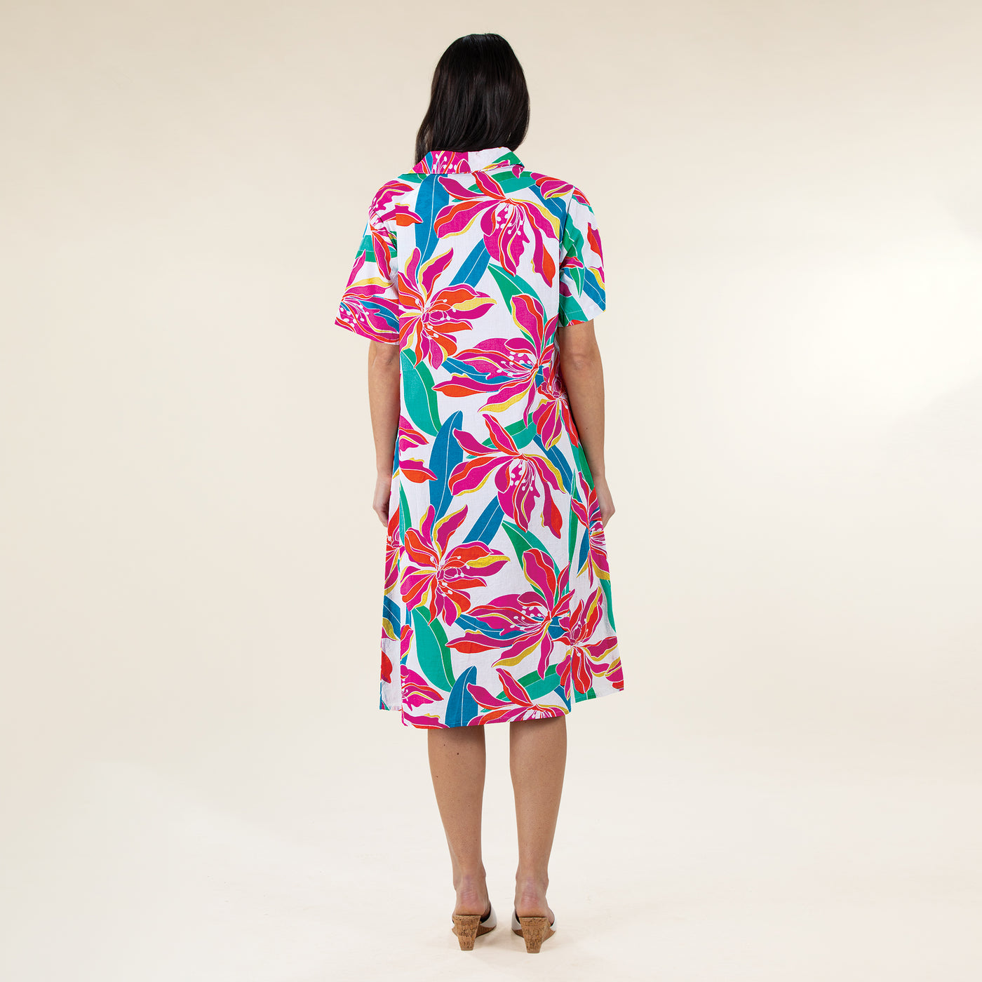 Island Florals Midi Dress
