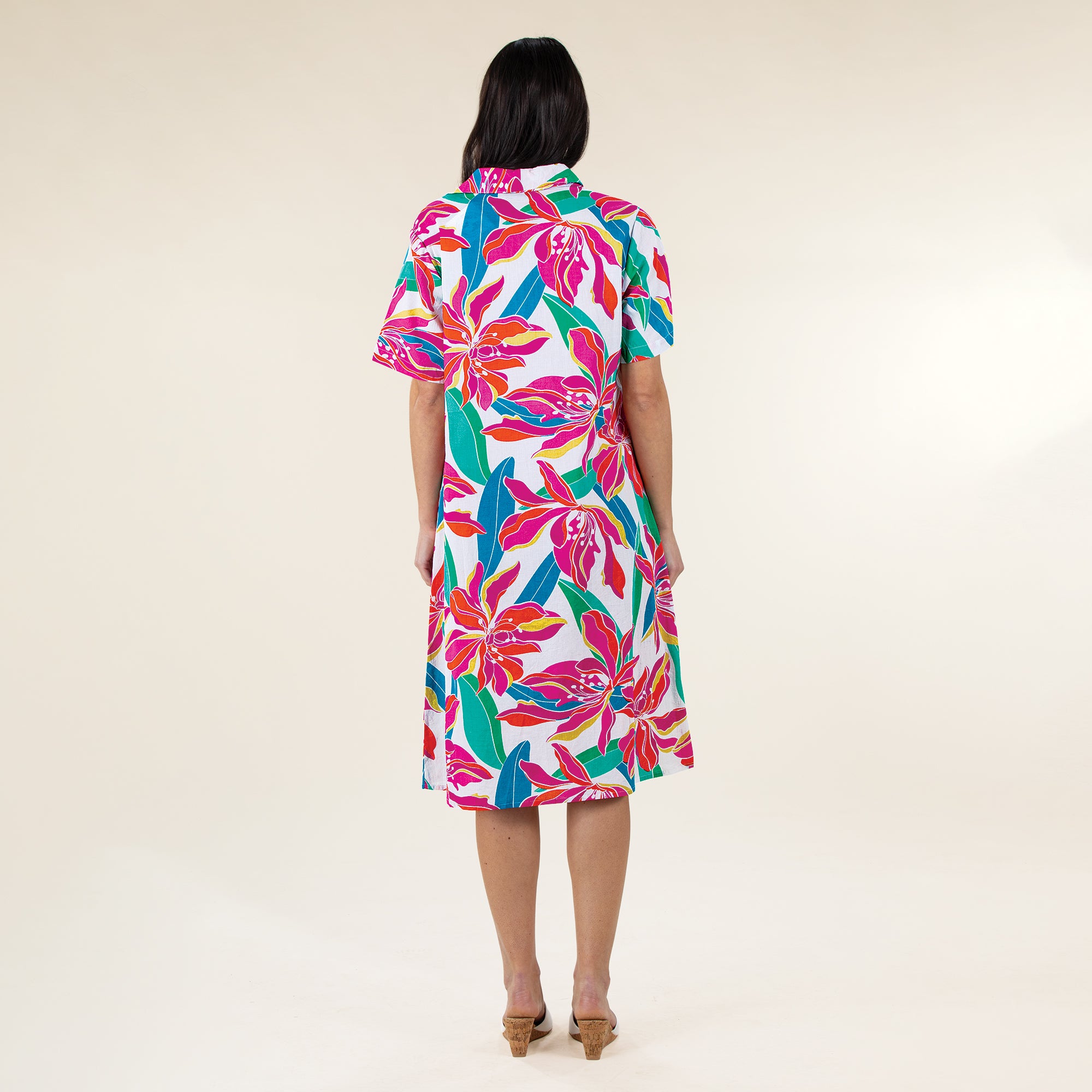Island Florals Midi Dress