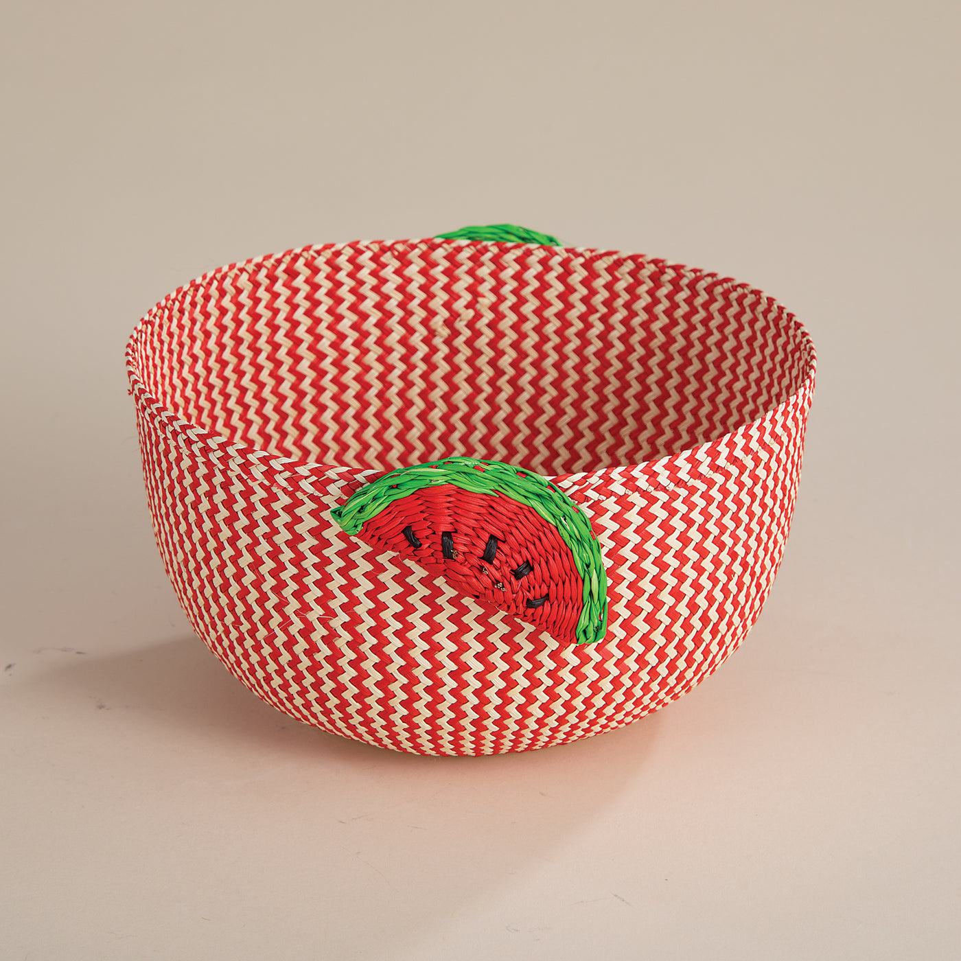 Hand-Woven Watermelon Novelty Basket