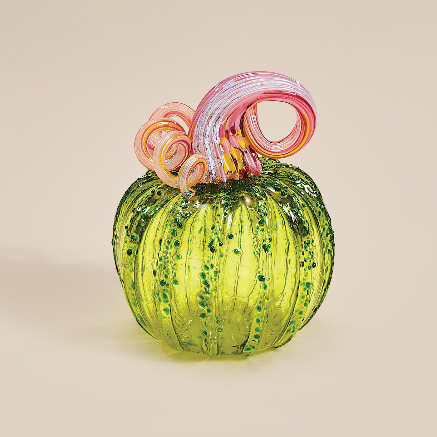 Hand-Blown Glass Pickle Pumpkin