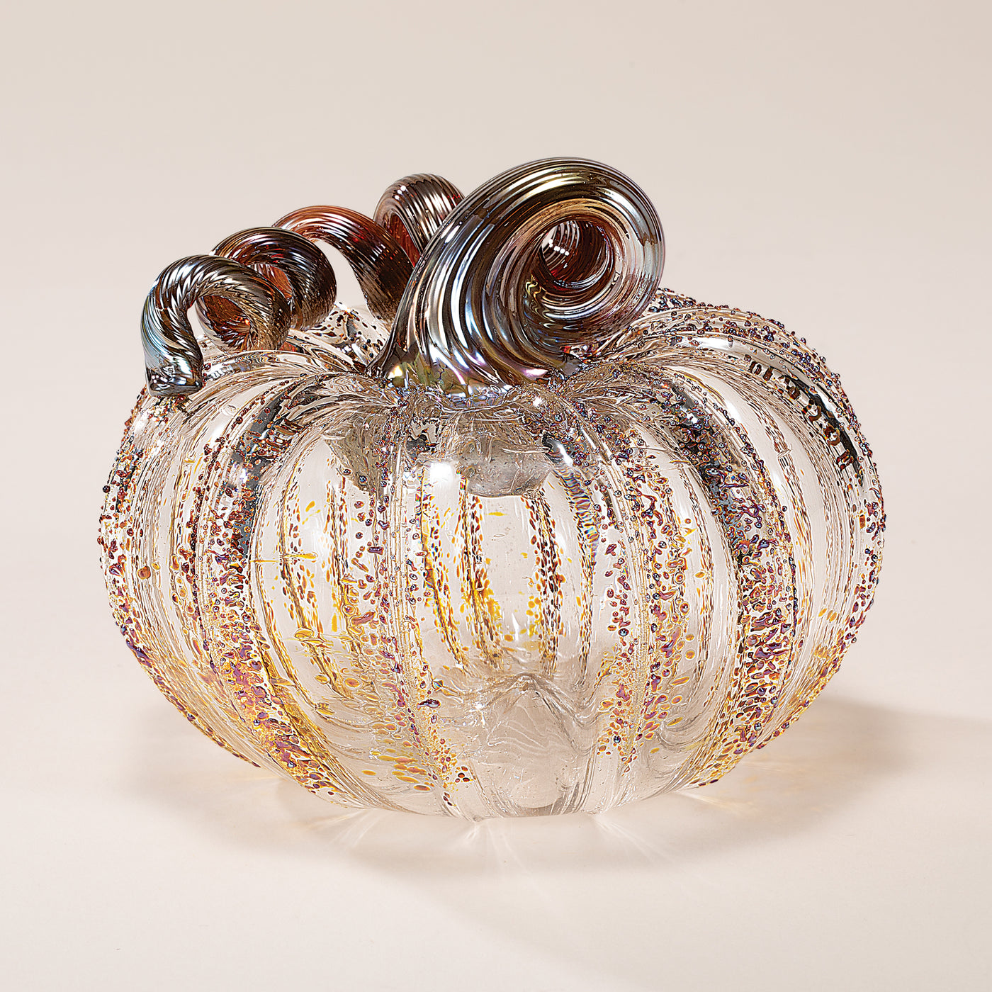 Hand-Blown Glass Cinnamon Sugar Pumpkin (Preorder)