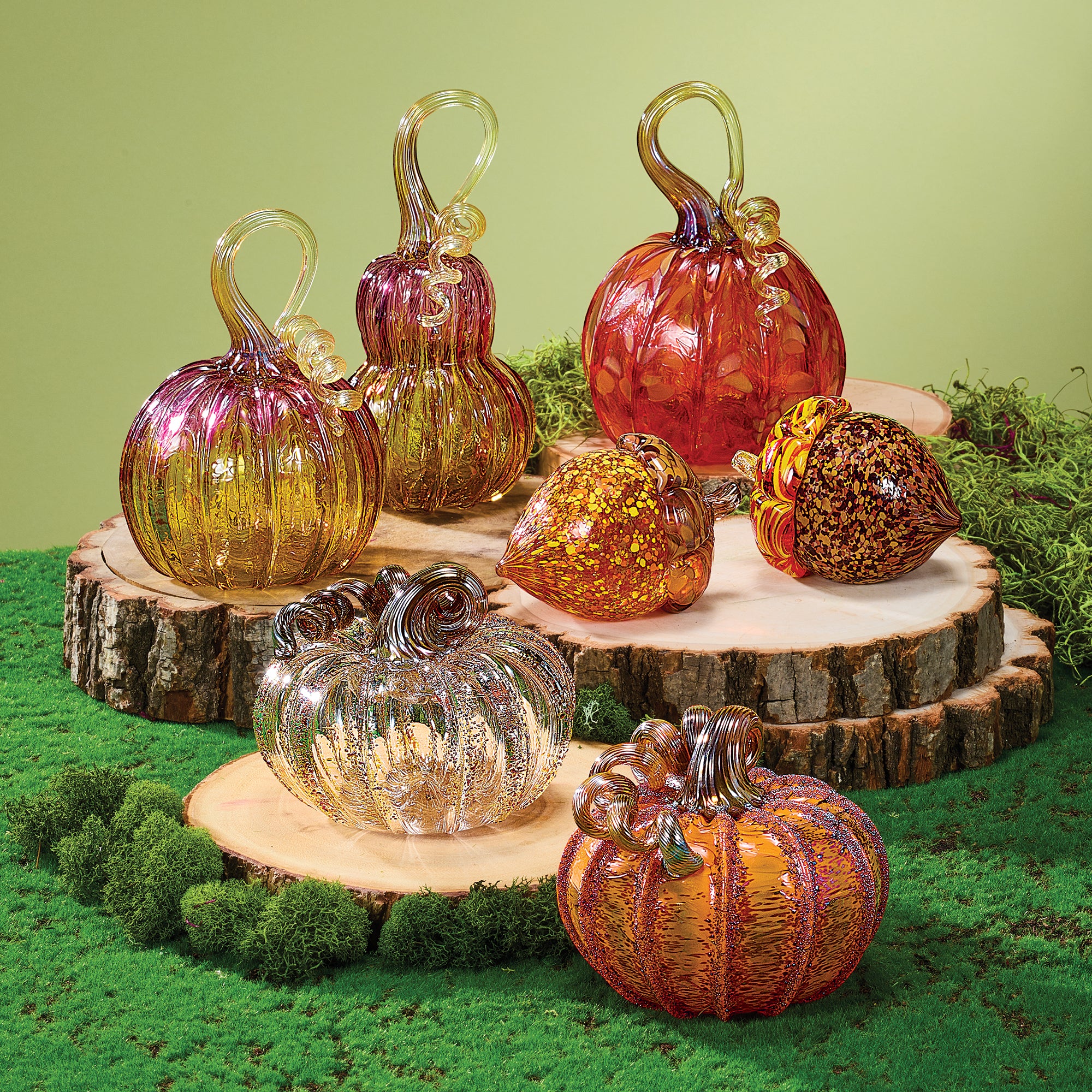Hand-Blown Glass Cinnamon Sugar Pumpkin (Preorder)