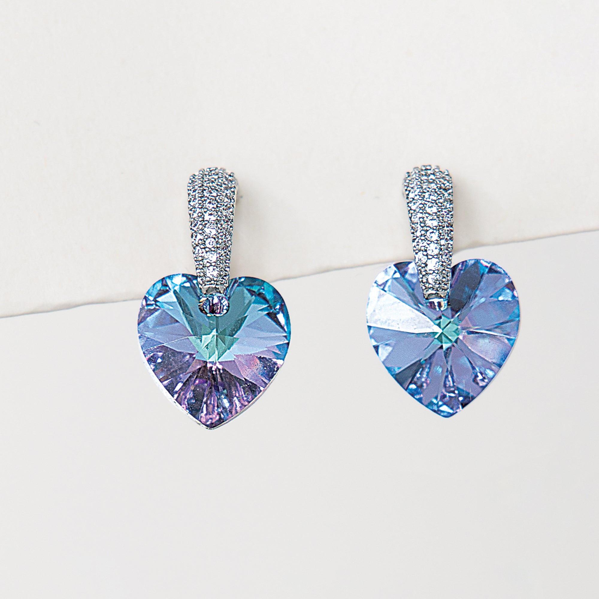 Cherished Crystal Heart Earrings