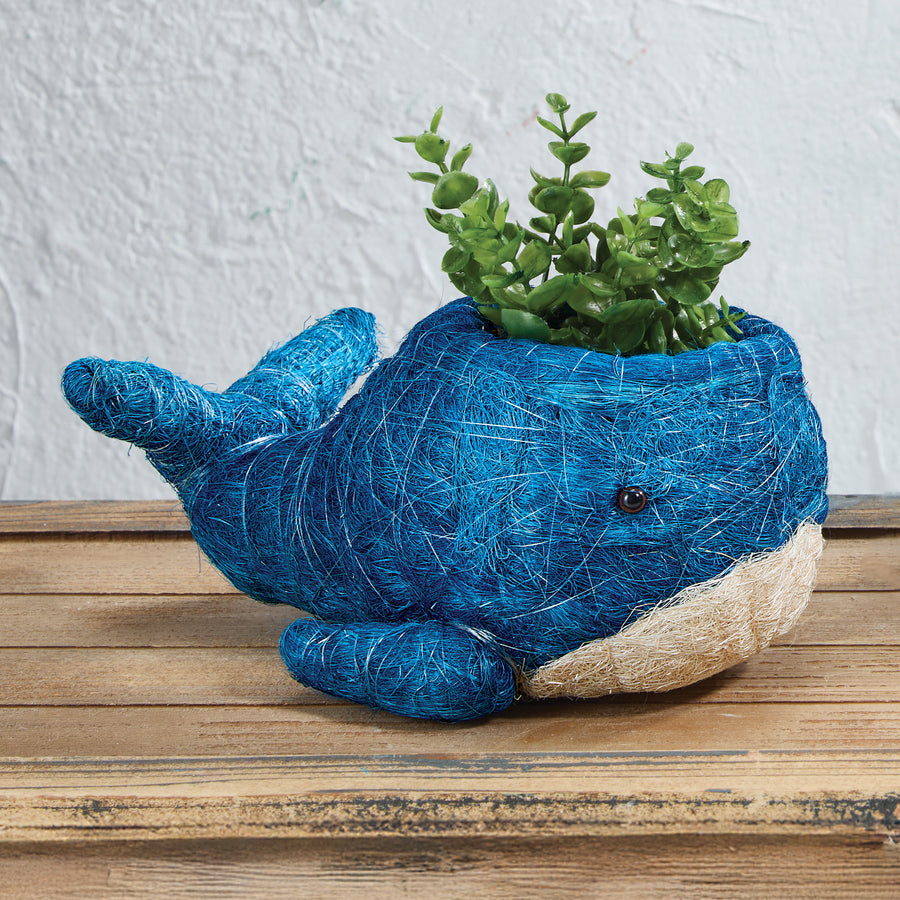Whimsical Whale Coconut Coir Planter (Preorder)