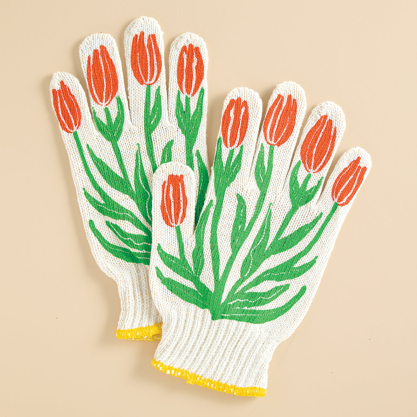 Red Tulip Garden Gloves