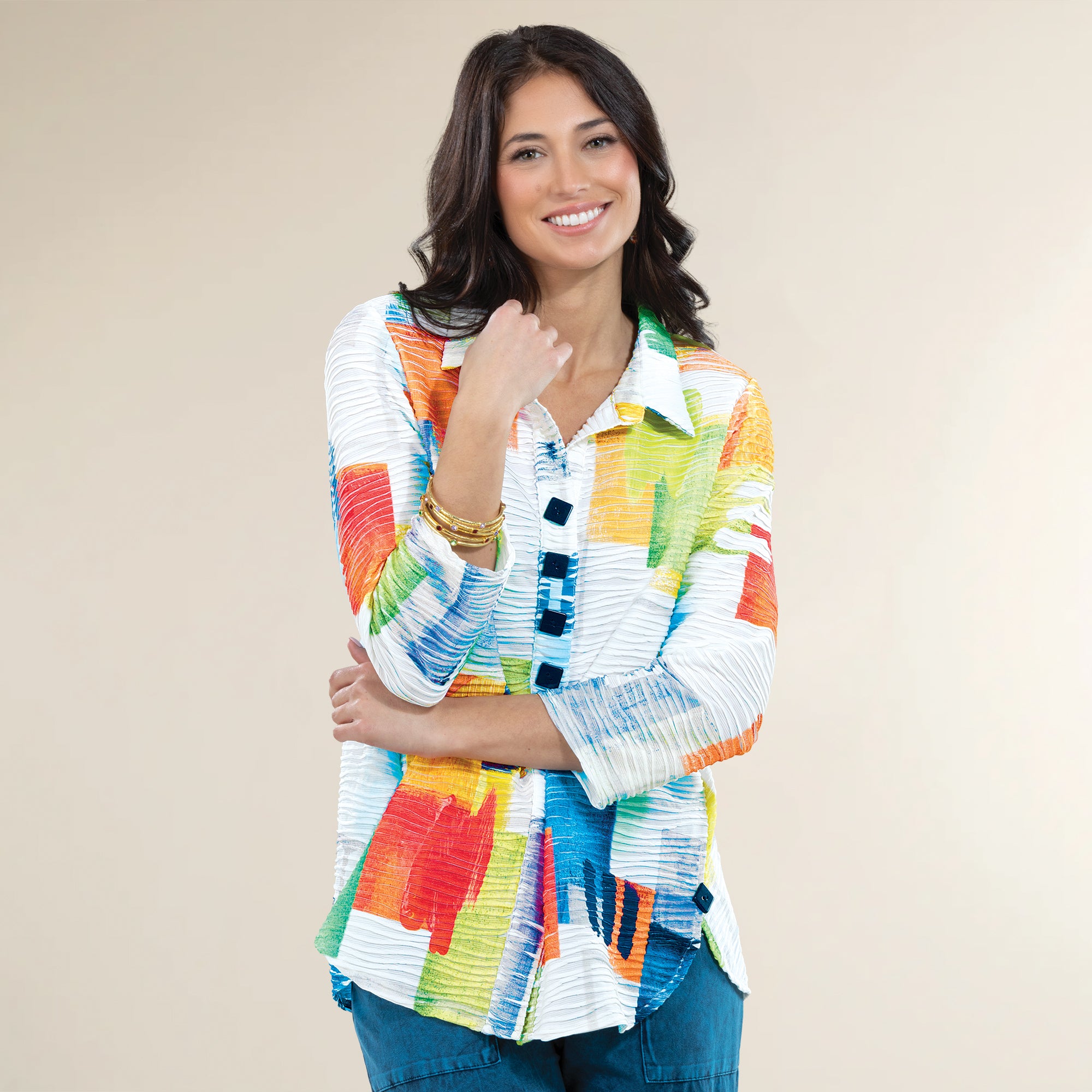 Colorful Stepping Stones Blouse