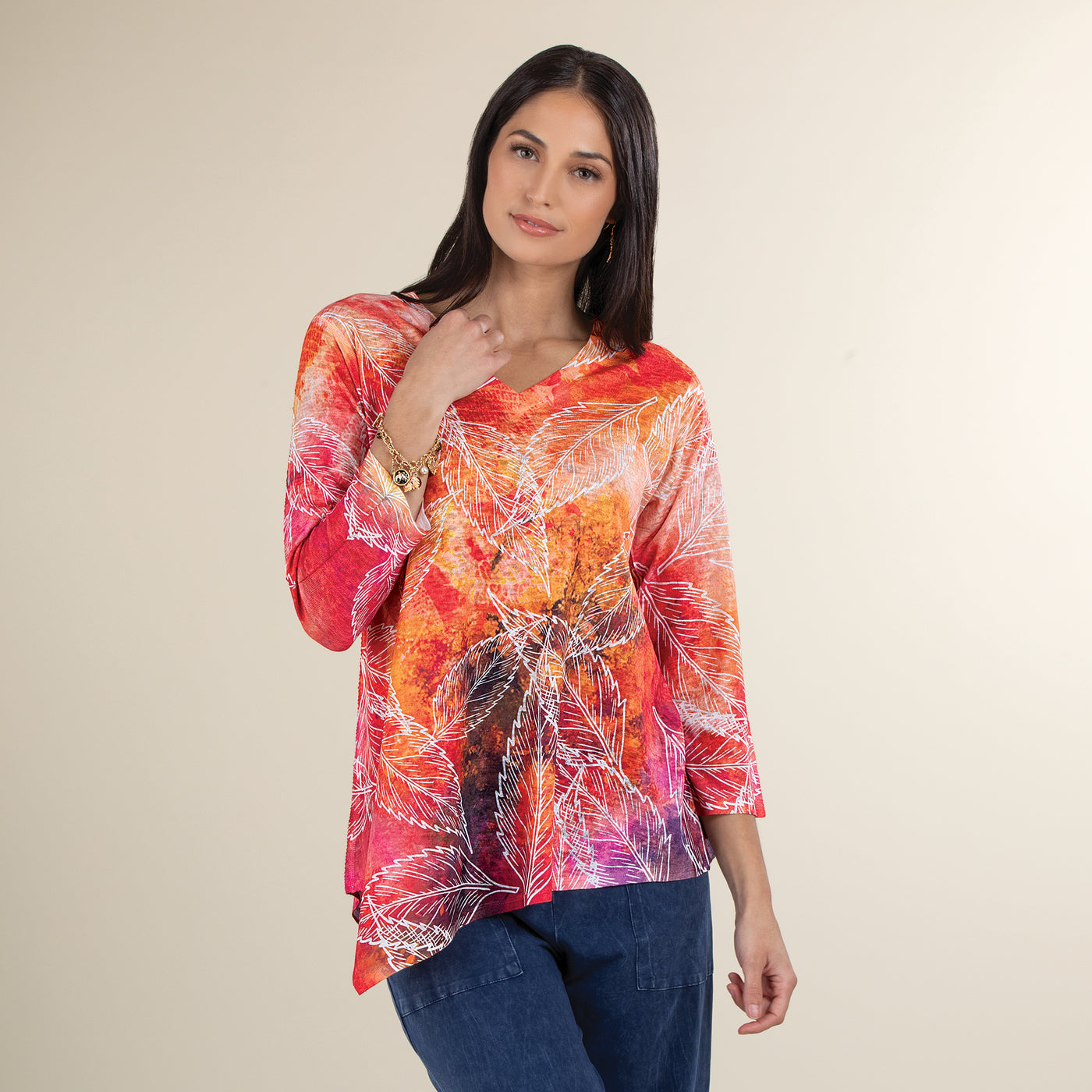 Golden Leaf Peeping Blouse
