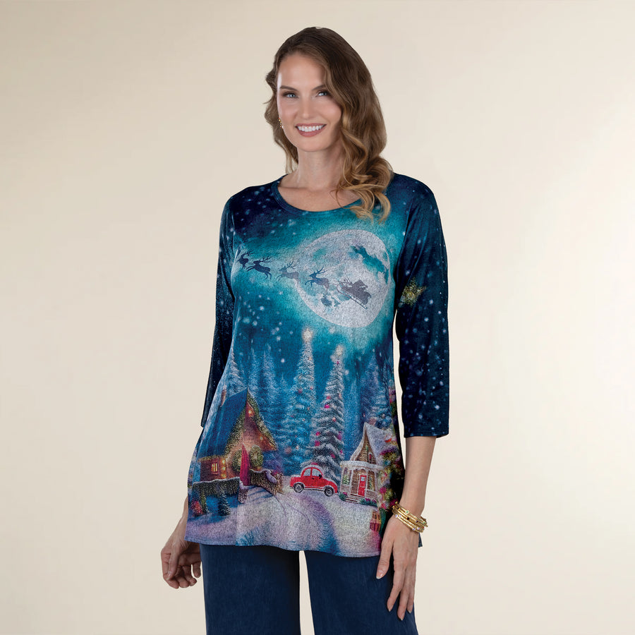 Christmas Eve Night Sky Tunic