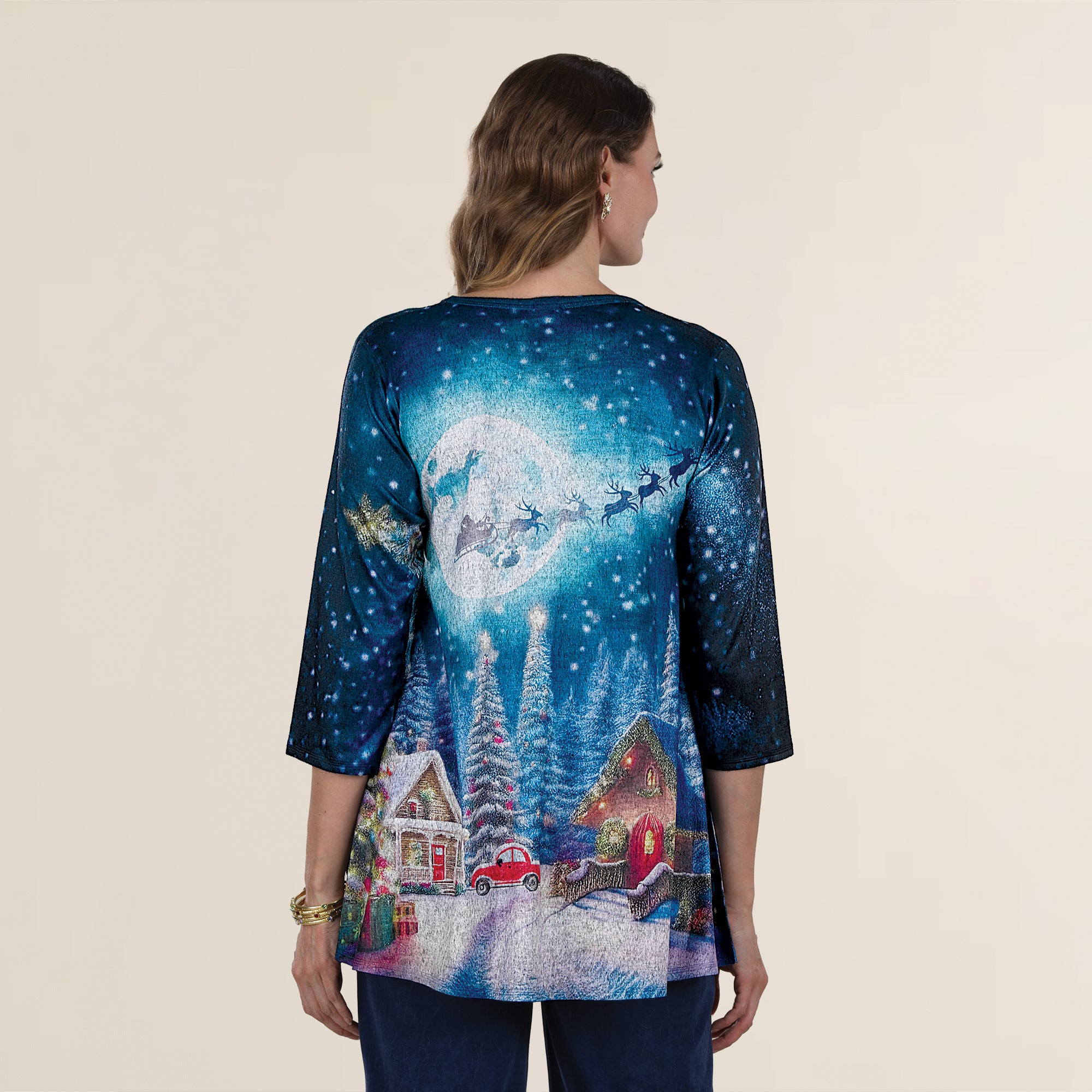 Christmas Eve Night Sky Tunic