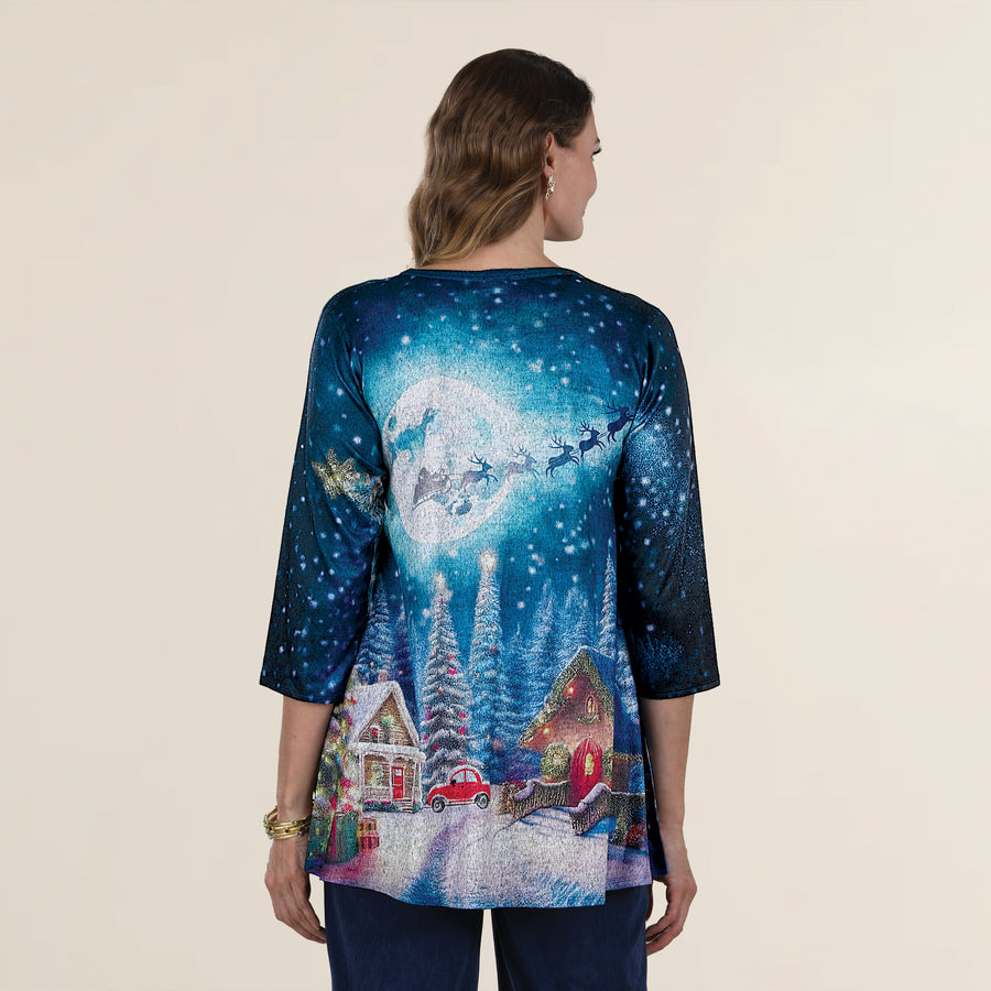 Christmas Eve Night Sky Tunic