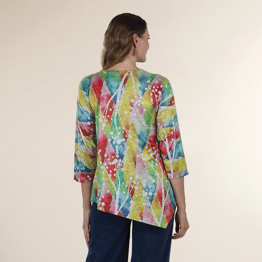 Rainbow Horizon Trees Top