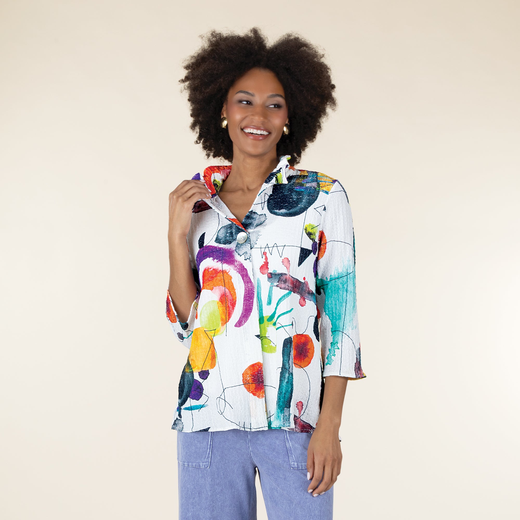 Artisan Abstract Blouse