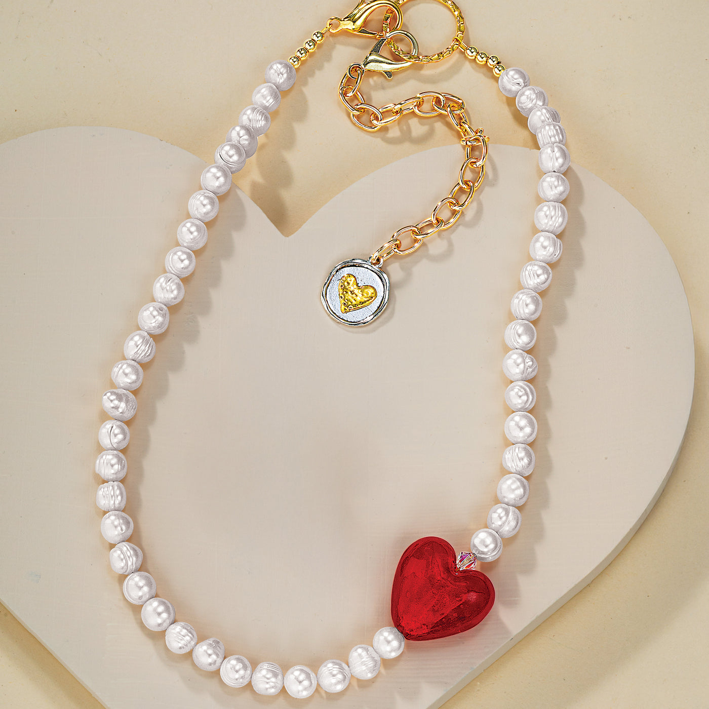 Your Heart Is In The Right Place Freshwater Pearl Necklace