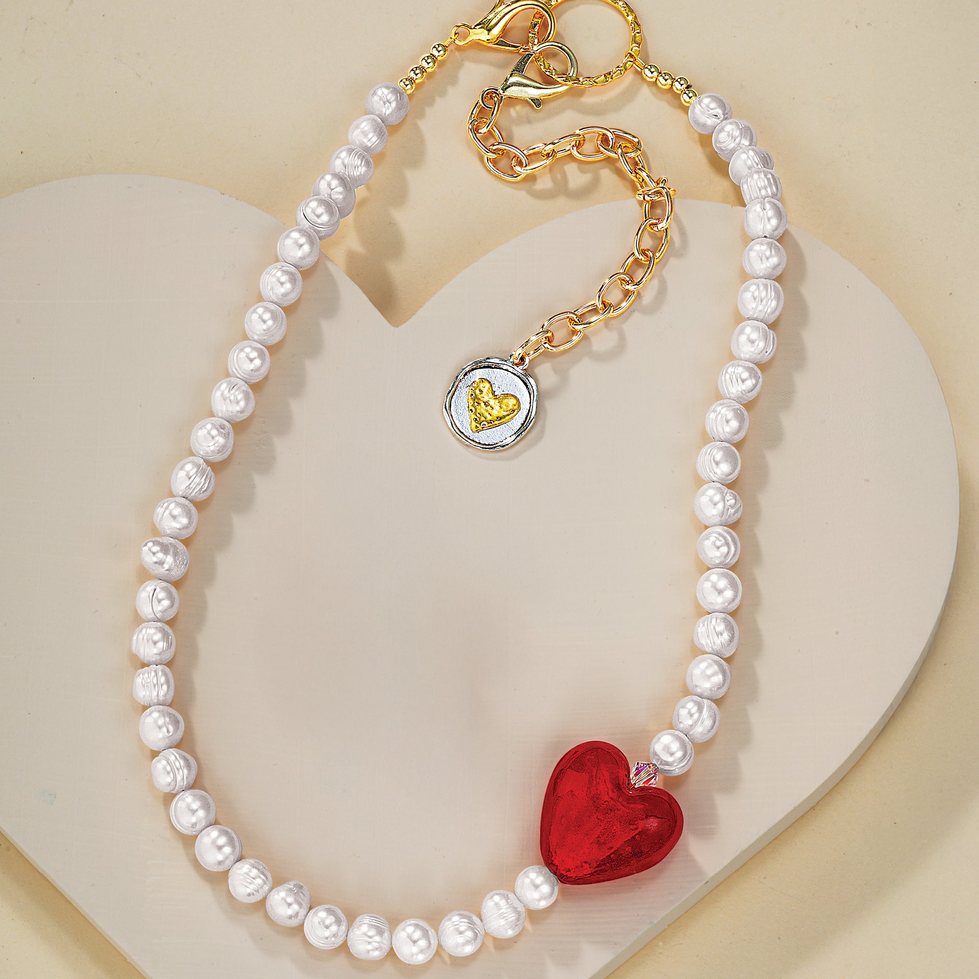 Your Heart Is In The Right Place Freshwater Pearl Necklace