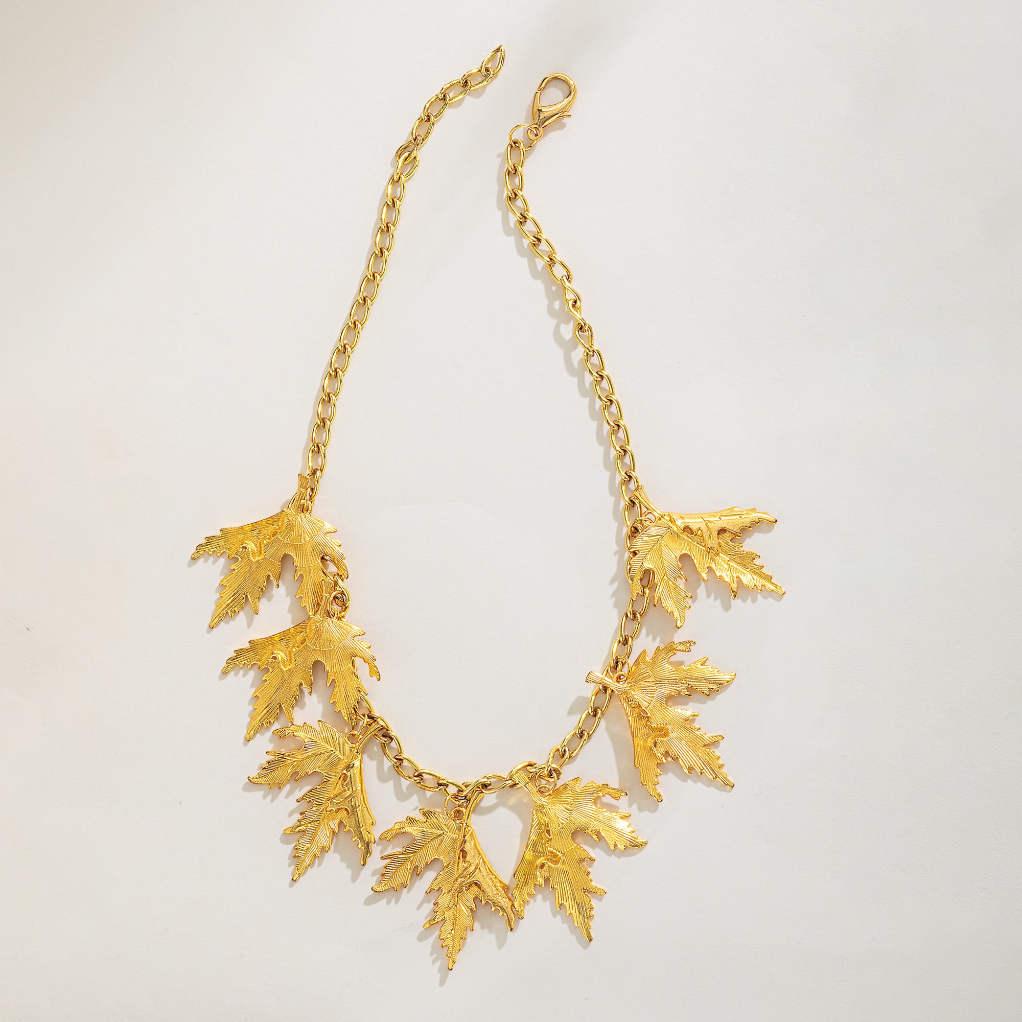 Wild Leaves Bib Necklace