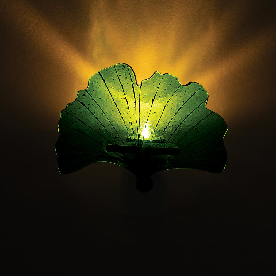 Glass Ginkgo Leaf Sensor Nightlight (Preorder)