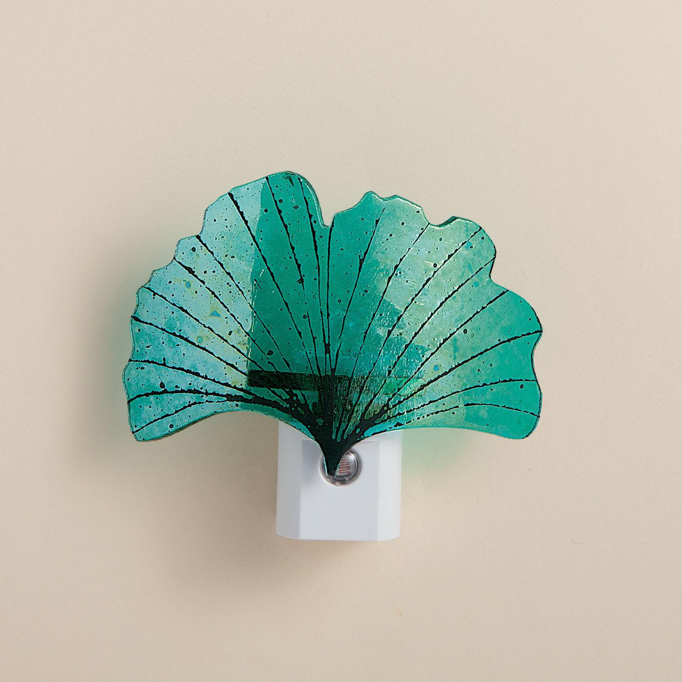 Glass Ginkgo Leaf Sensor Nightlight (Preorder)