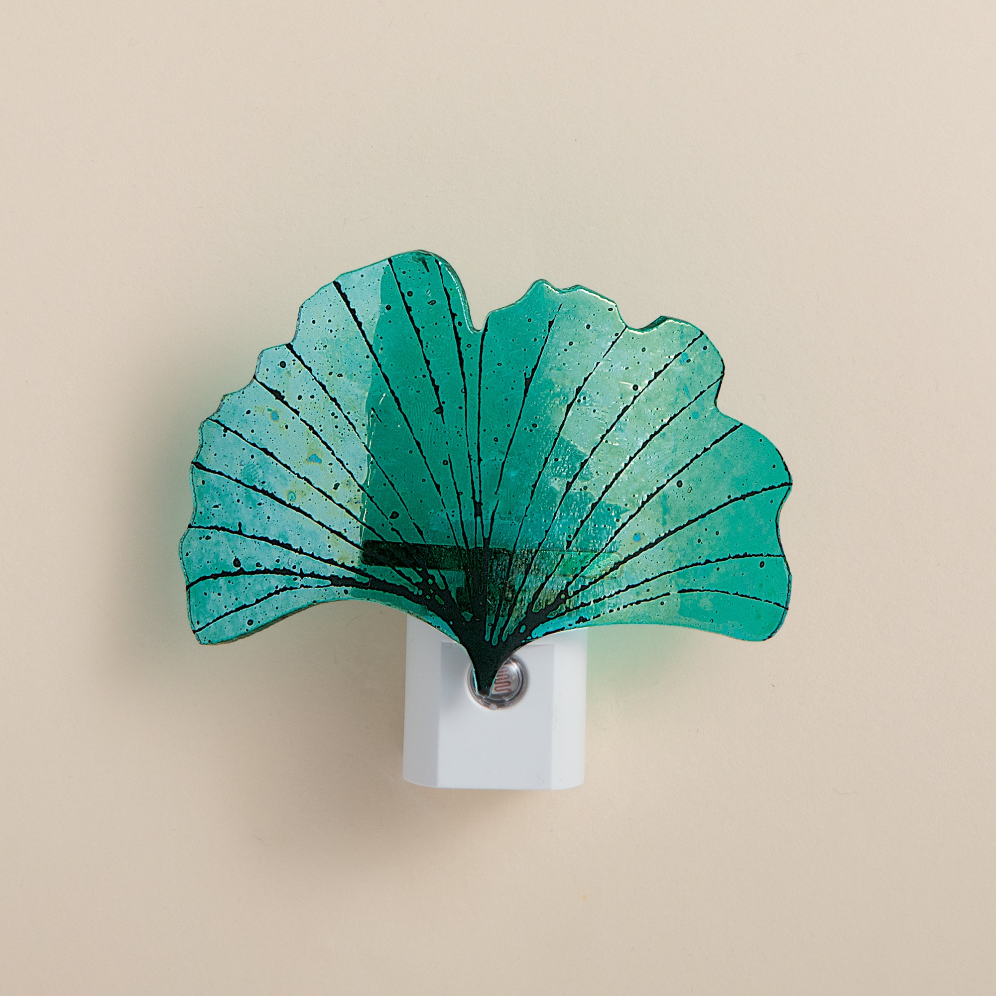 Glass Ginkgo Leaf Sensor Nightlight (Preorder)